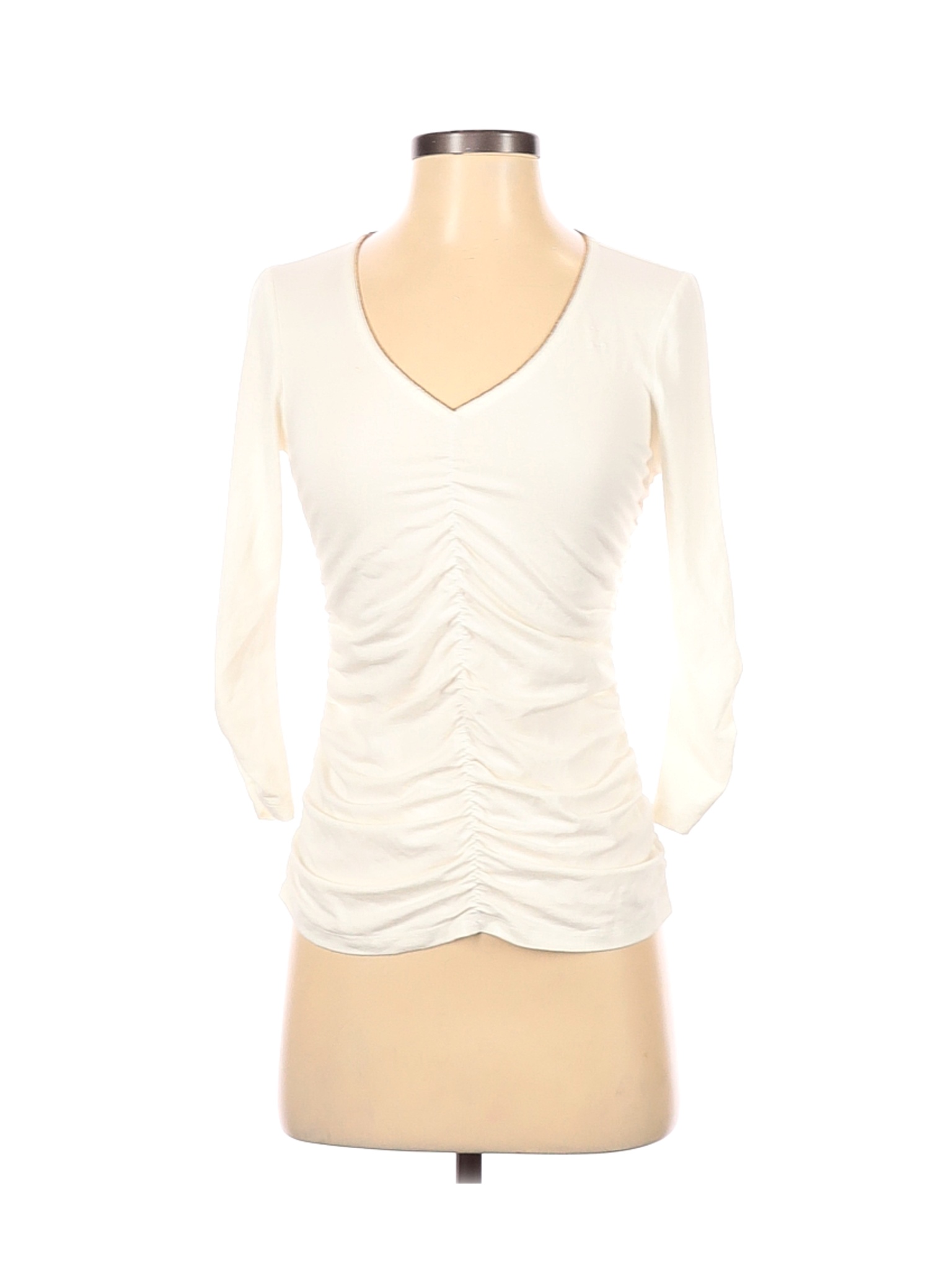 Cache Women Ivory Long Sleeve Top S | eBay