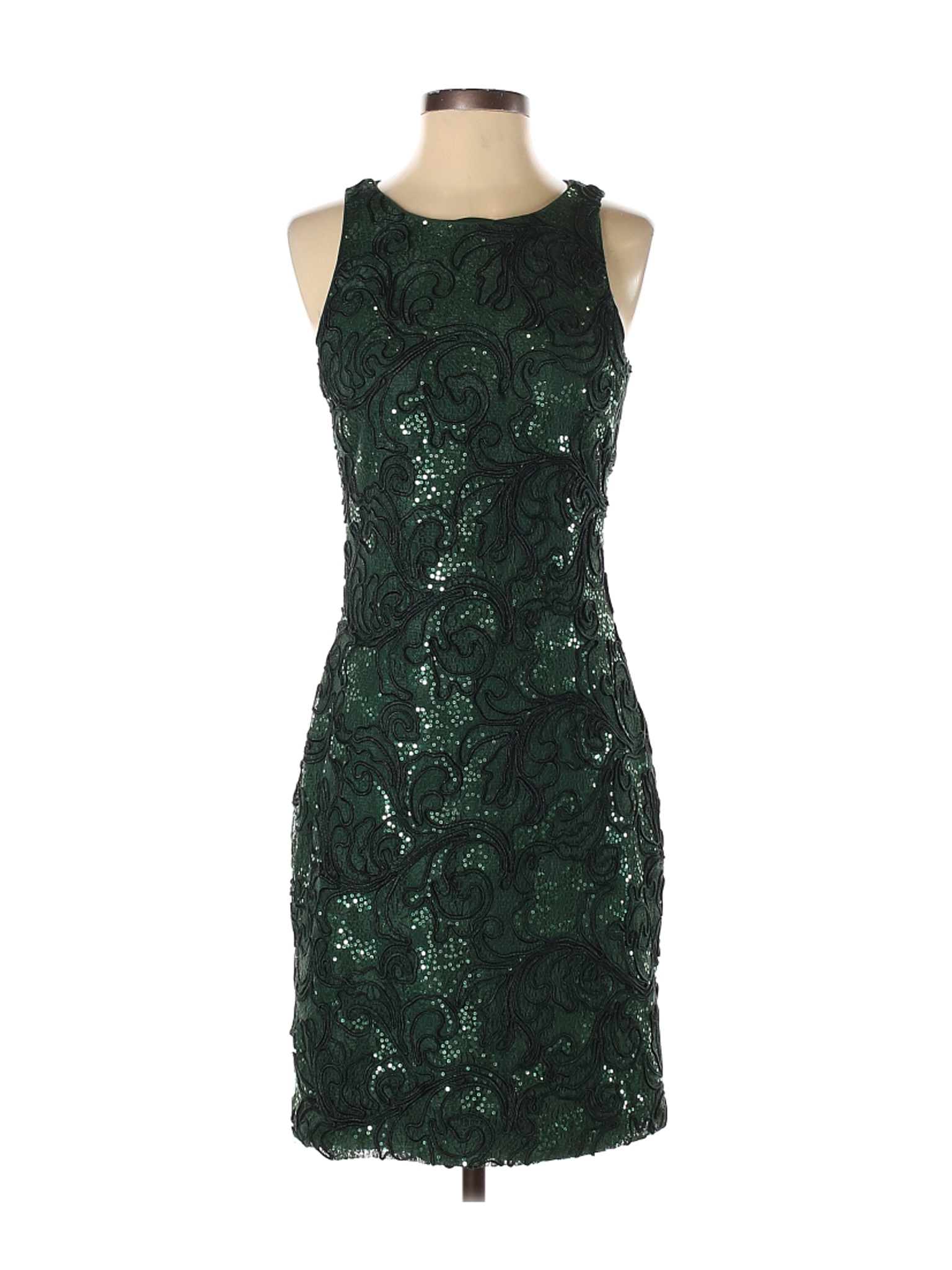 Belle Badgley Mischka Women Green Cocktail Dress 4 | eBay