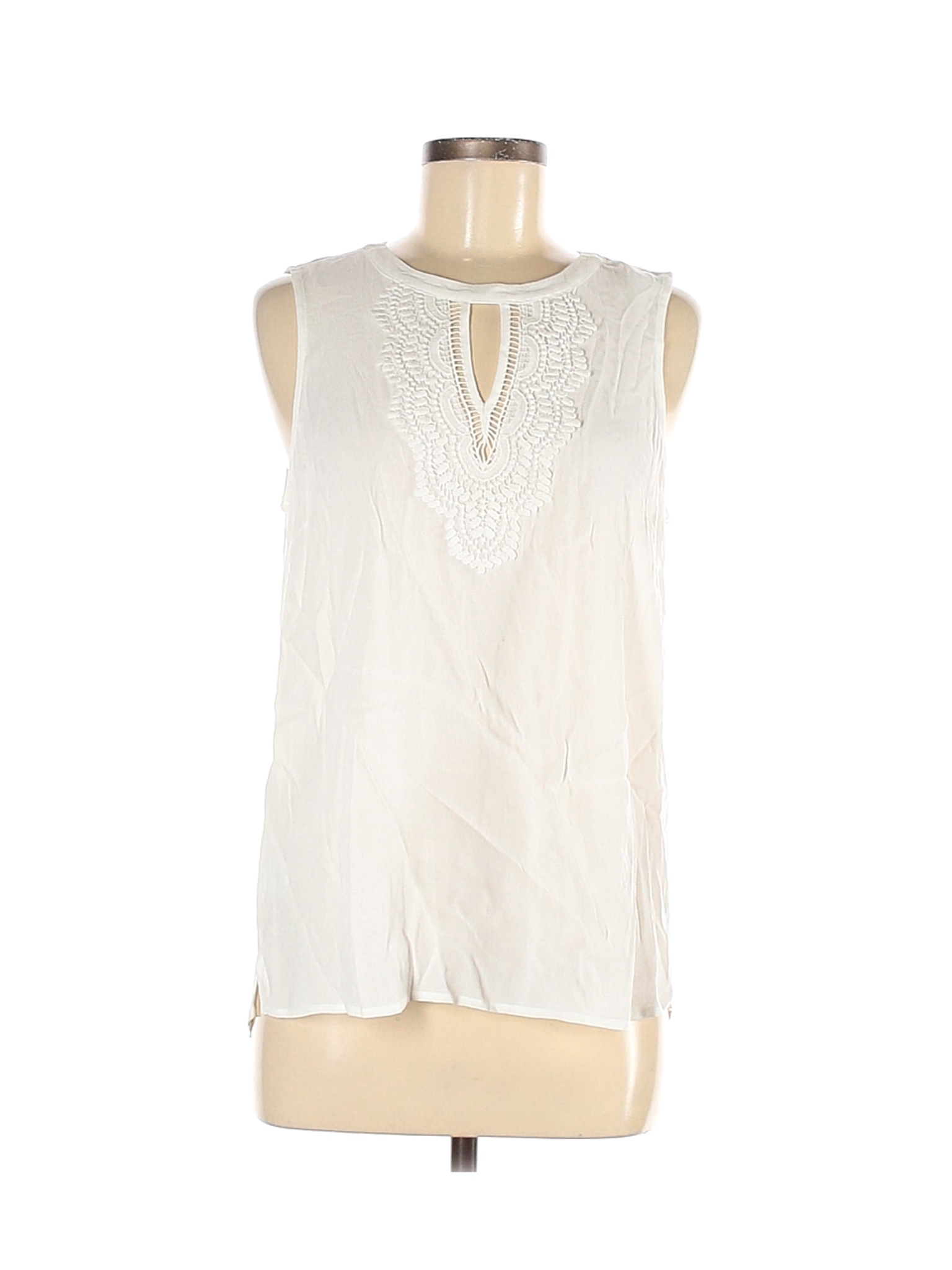 white sleeveless top womens