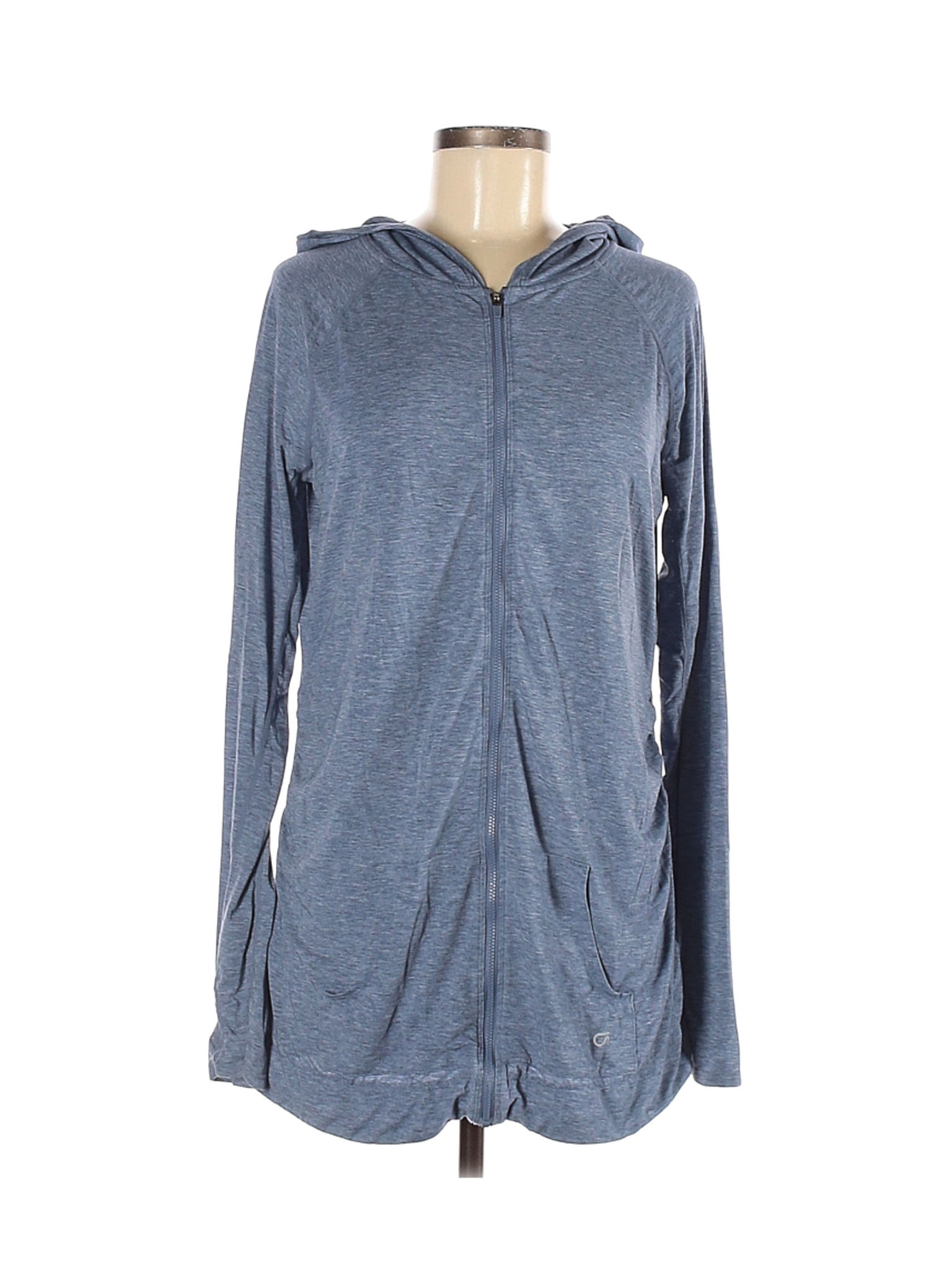 gap blue zip up hoodie