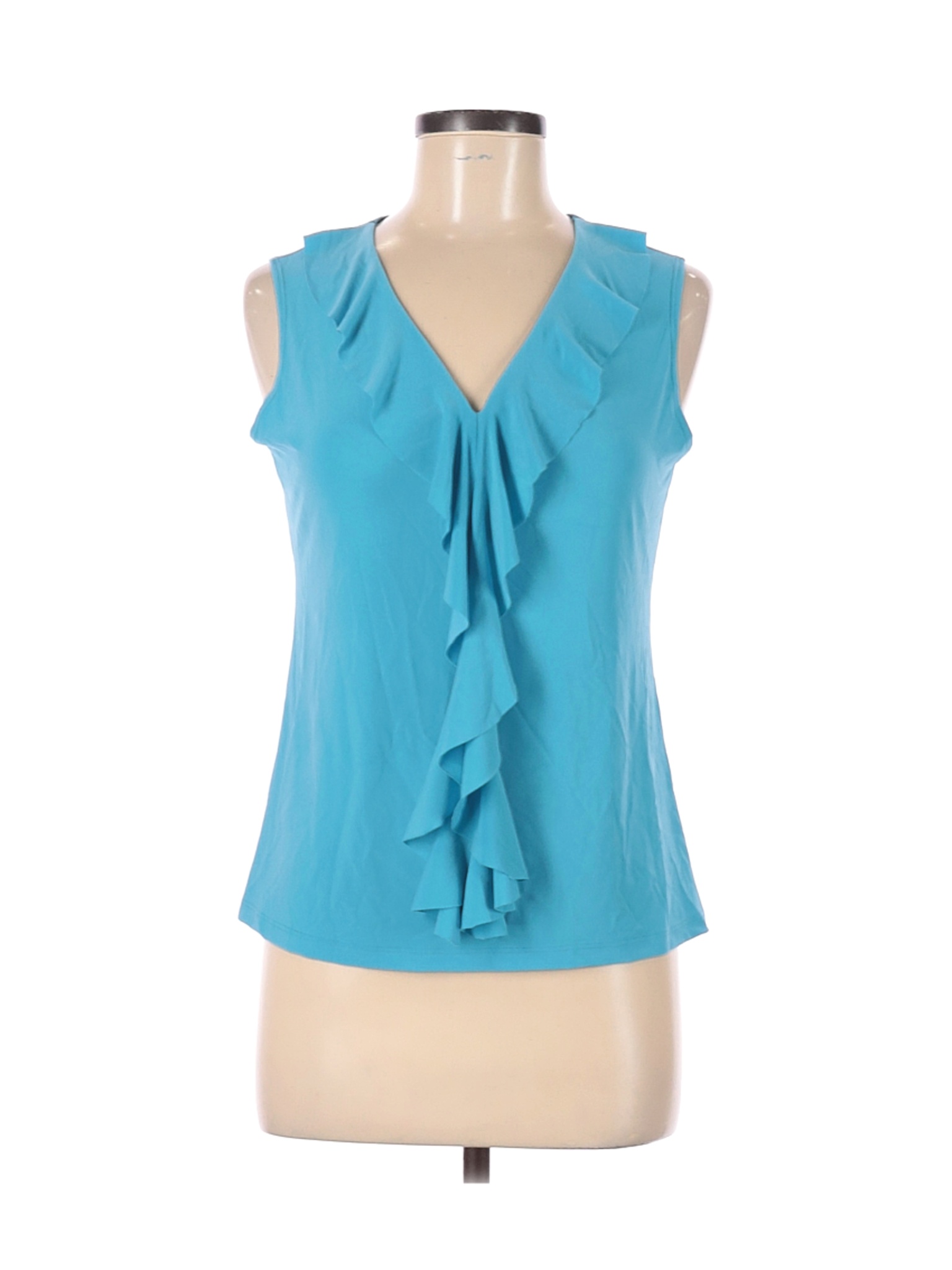 Soft Works Women Blue Sleeveless Top M | eBay