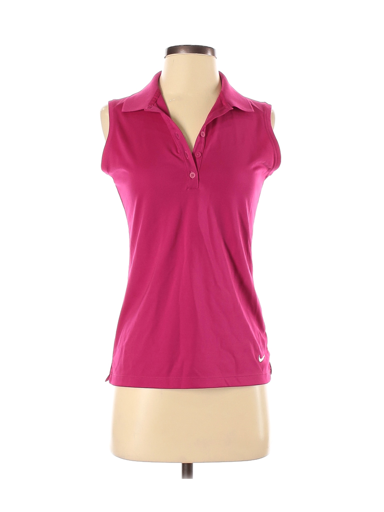 Nike Women Pink Sleeveless Polo S | eBay