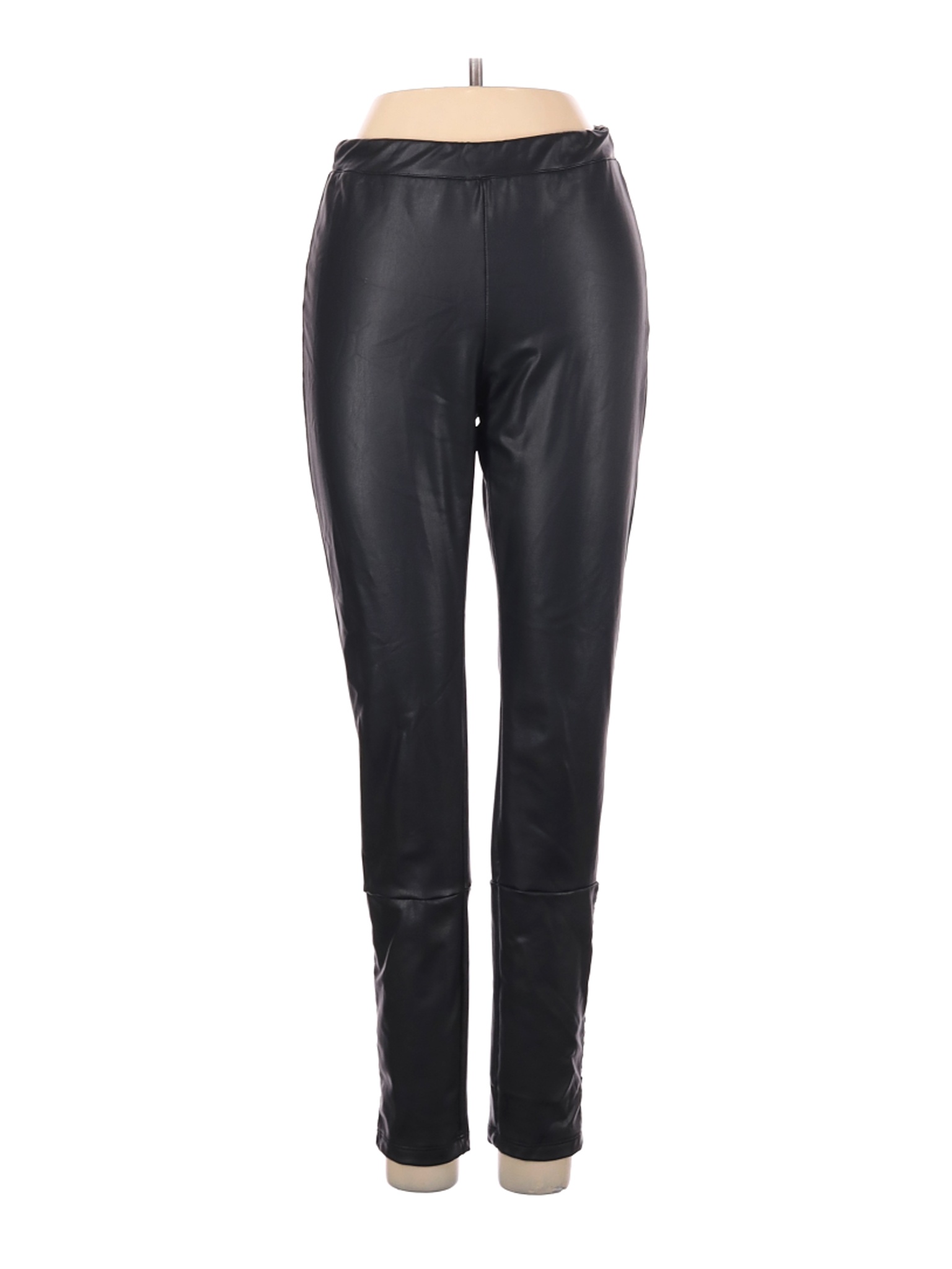 GF Collection Women Black Faux Leather Pants XS | eBay