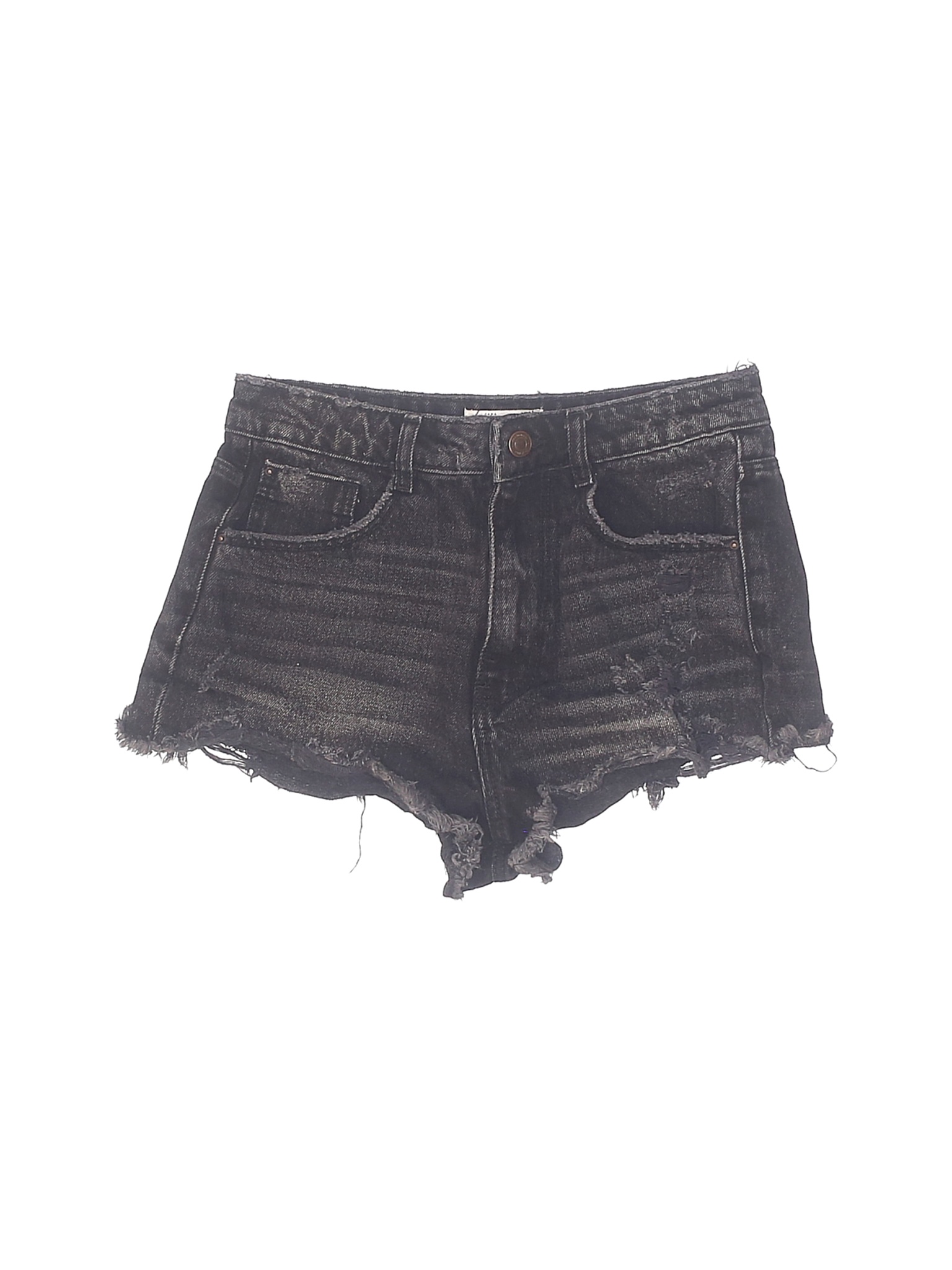 zara denim shorts