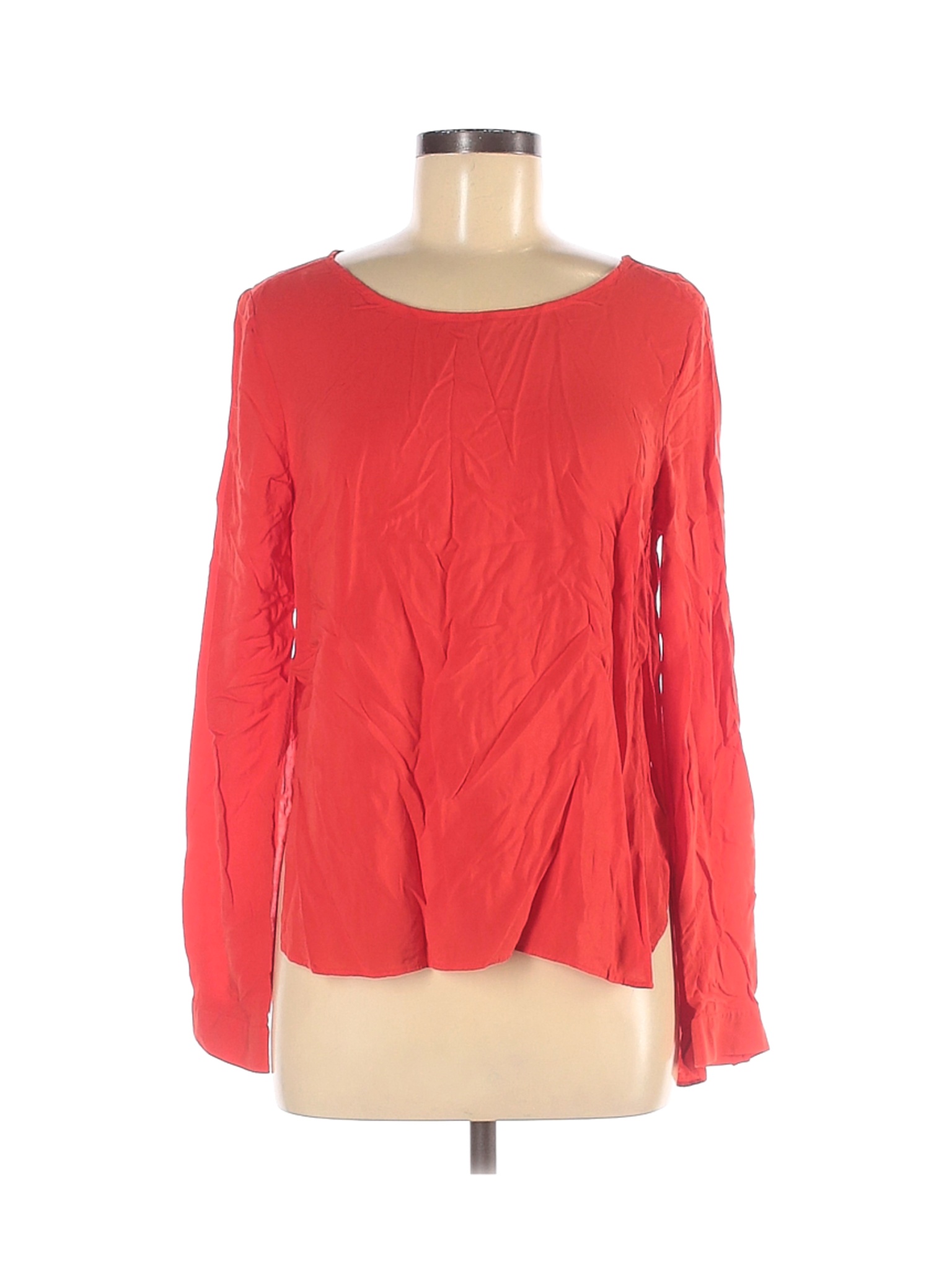 Old Navy Women Red Long Sleeve Blouse M | eBay