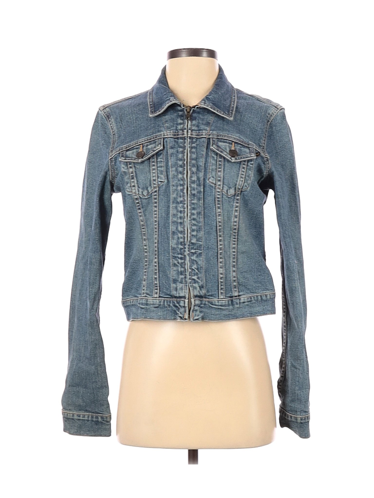Abercrombie & Fitch Women Blue Denim Jacket S | eBay