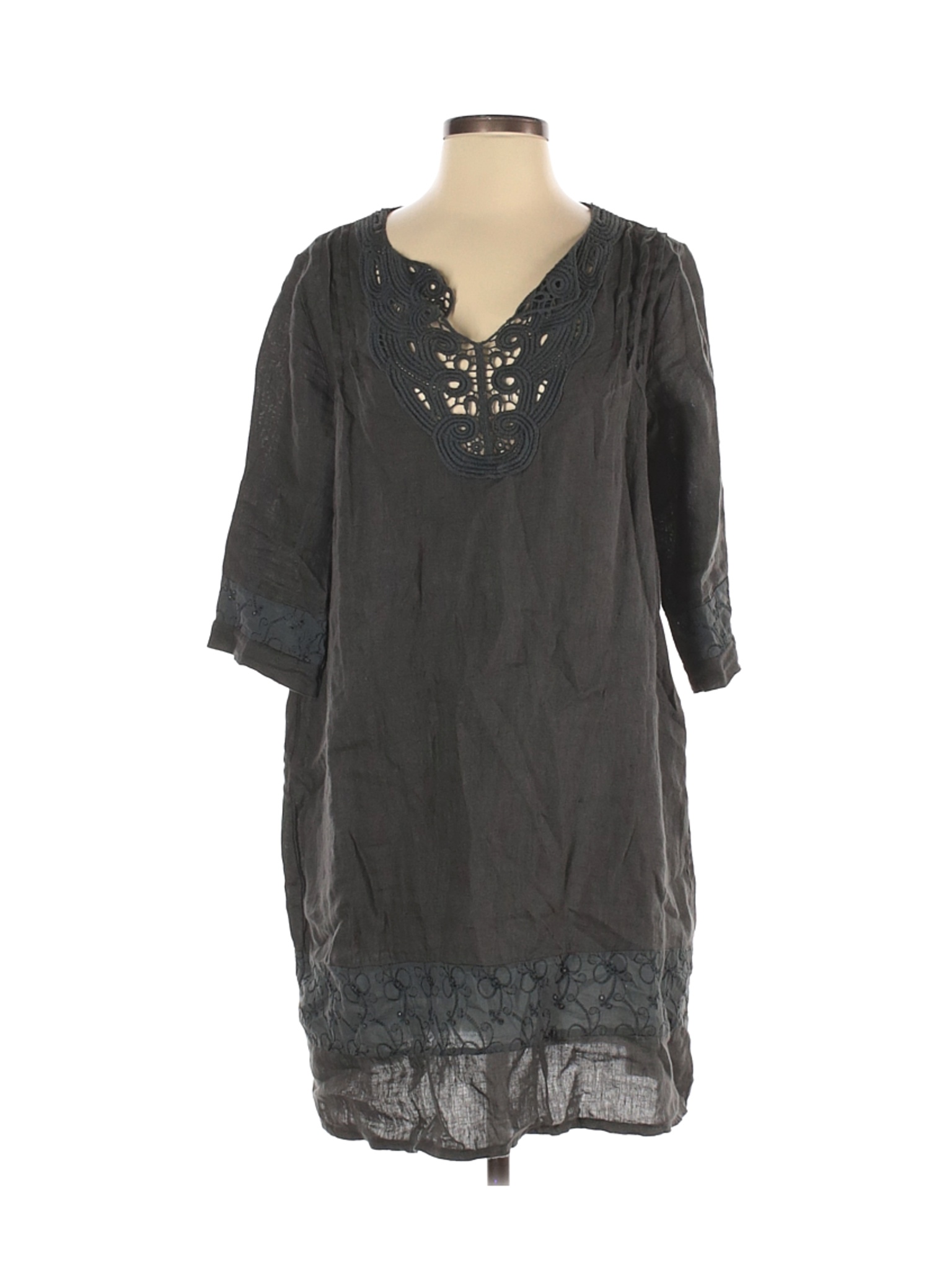 Carla Conti Women Gray Casual Dress S | eBay