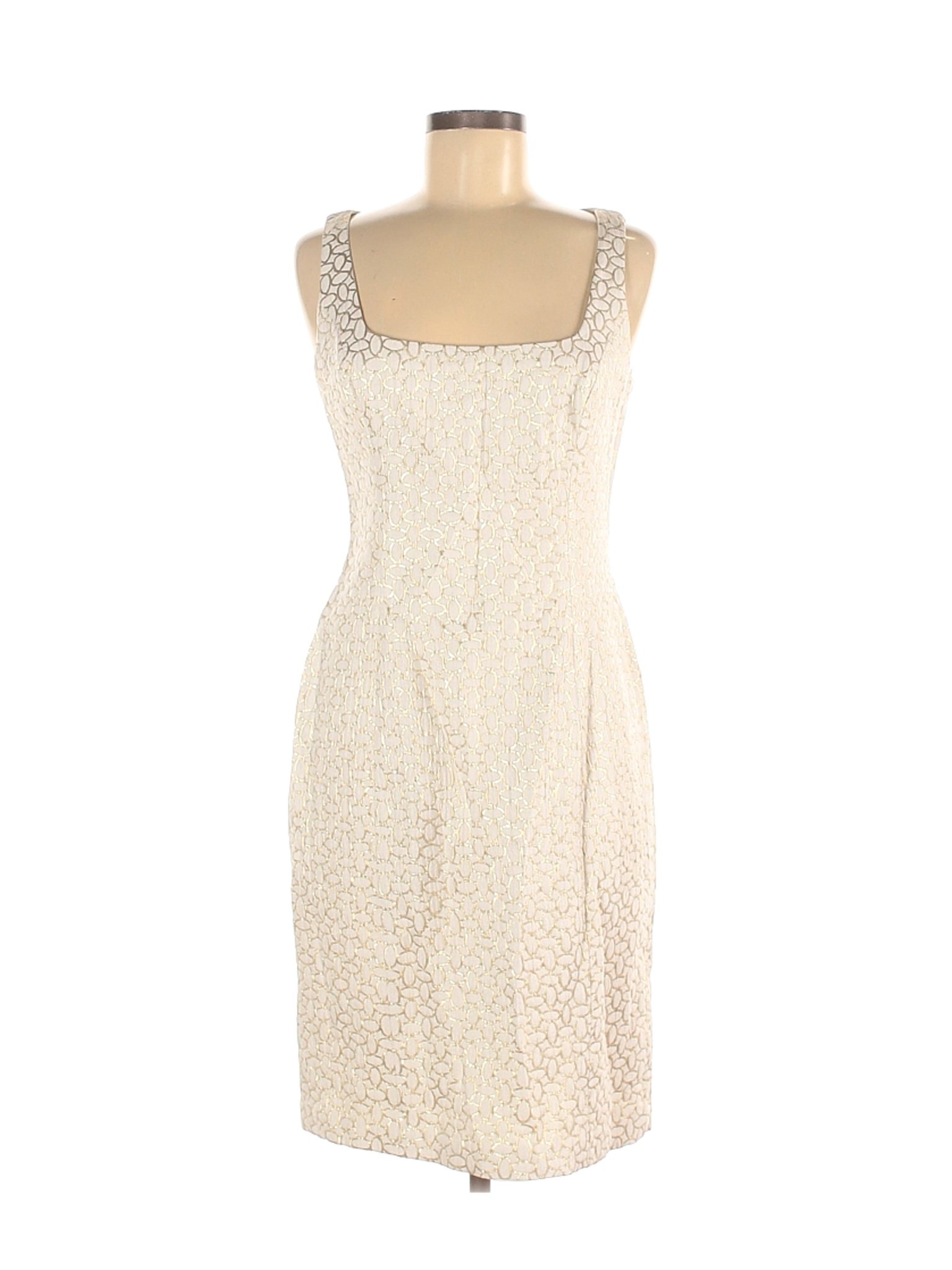Lauren by Ralph Lauren Women Ivory Casual Dress 6 | eBay