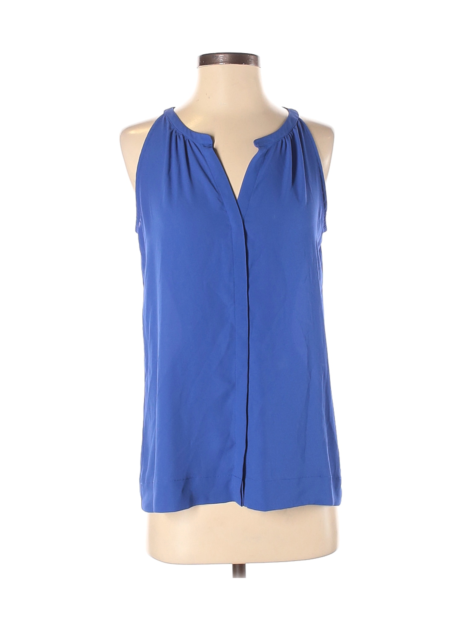 Ann Taylor LOFT Women Blue Sleeveless Blouse S | eBay