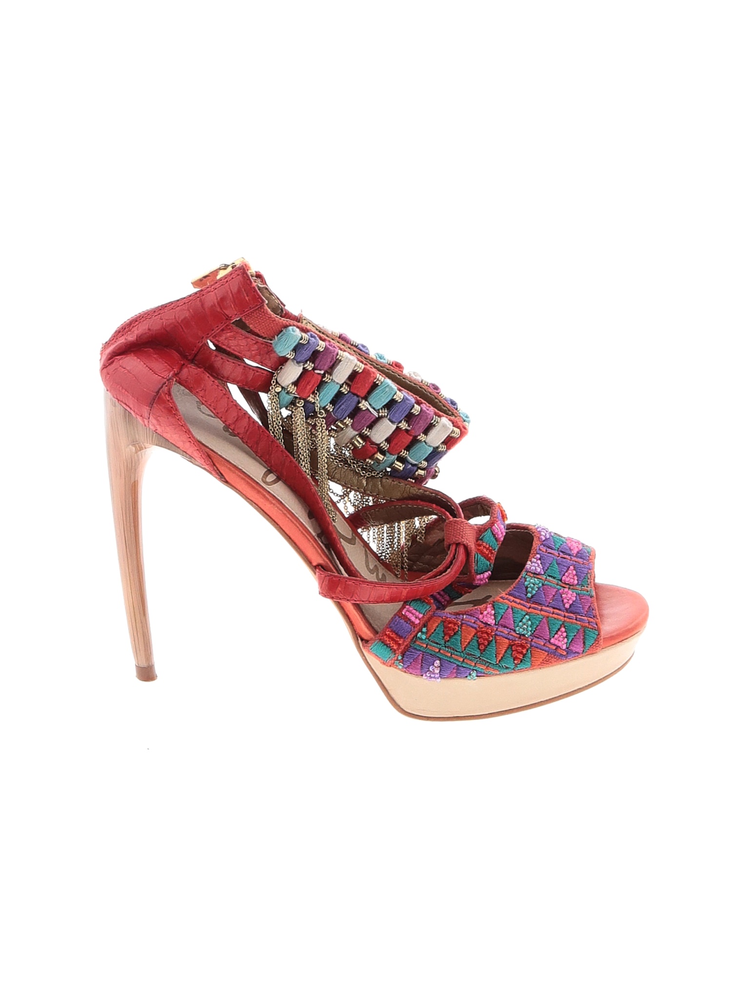red sam edelman heels