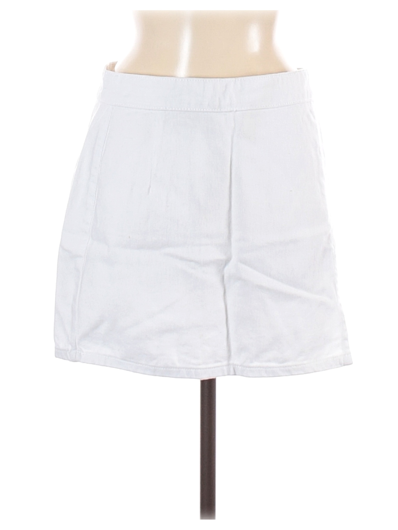 next white denim skirt