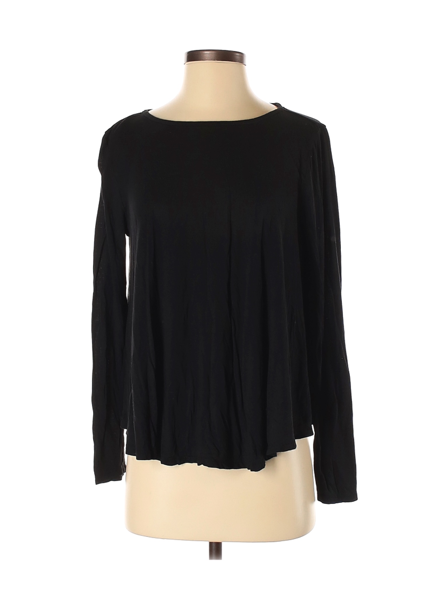 Ann Taylor LOFT Women Black Long Sleeve T-Shirt S | eBay