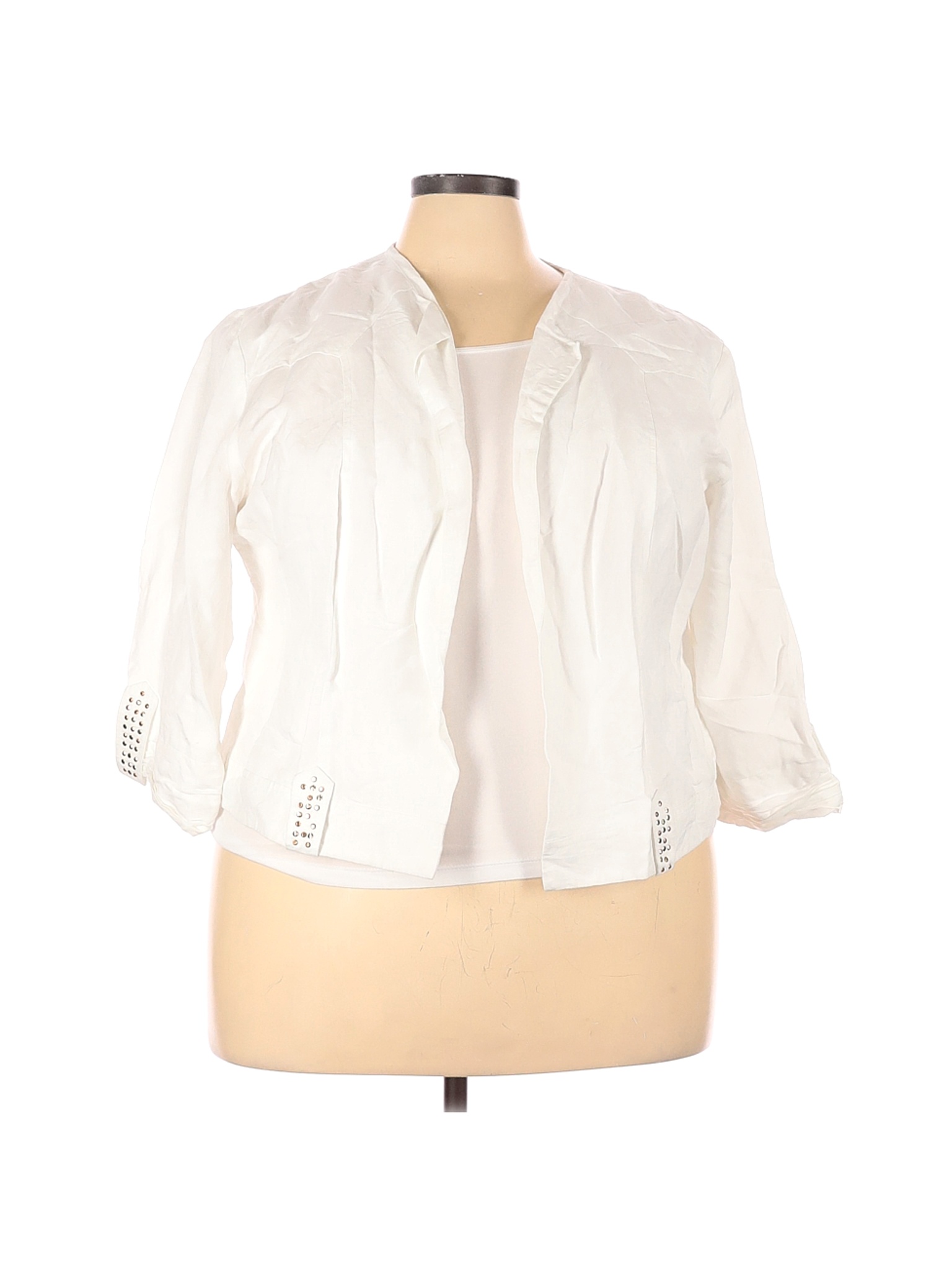 Ashley Stewart Women White Jacket 22 Plus | eBay