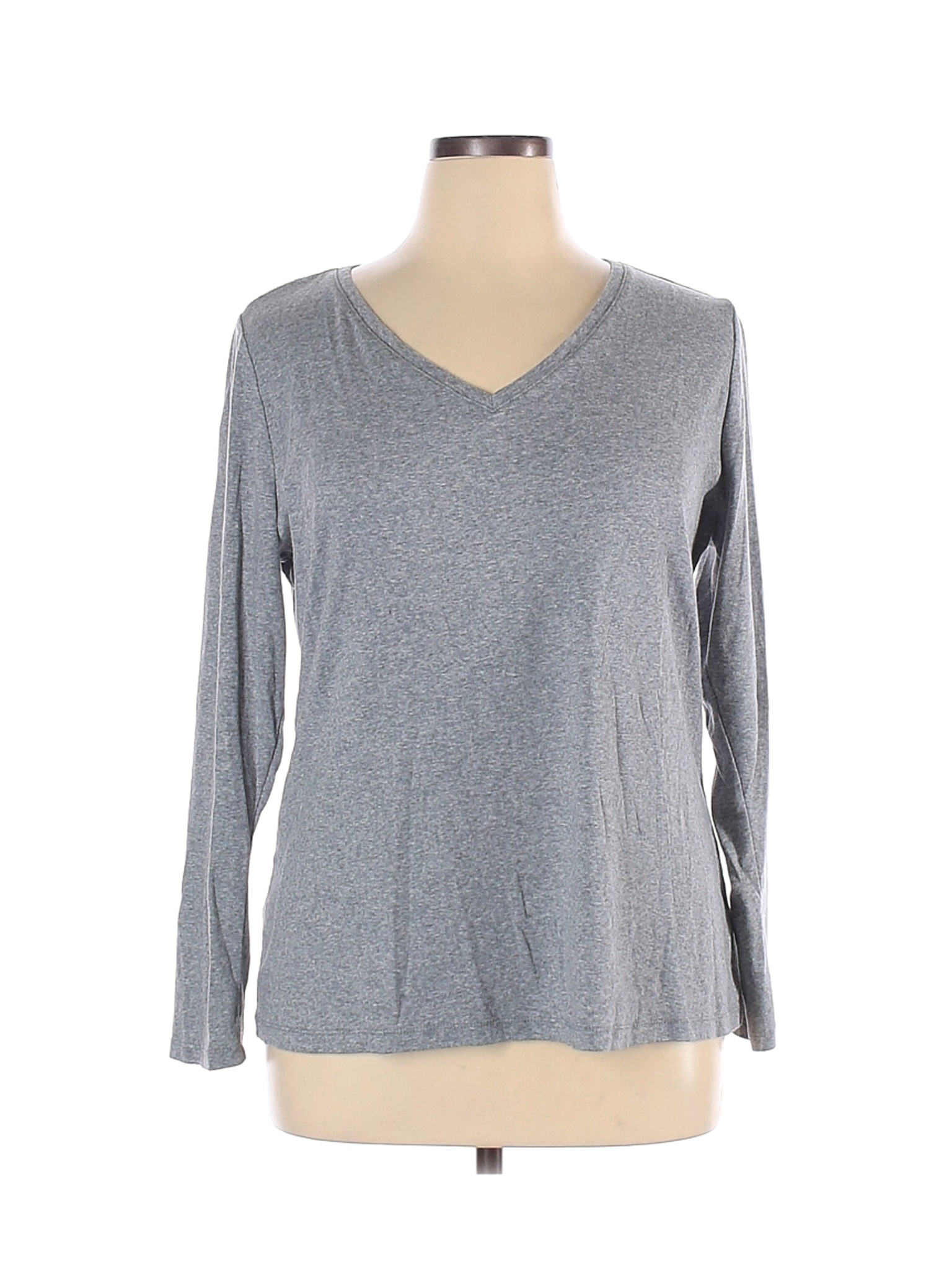 Lane Bryant Women Gray Long Sleeve T-Shirt 14 | eBay