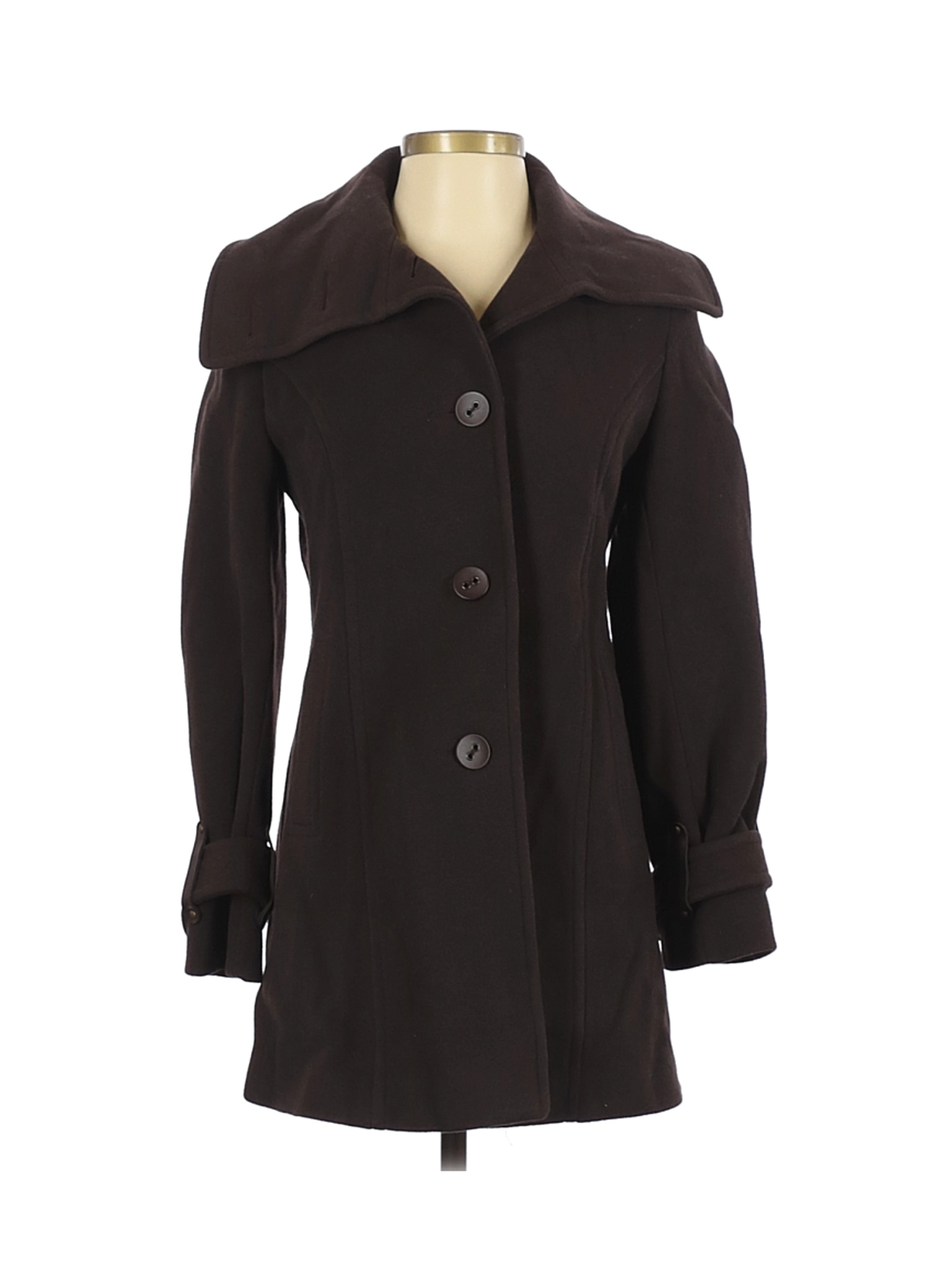 Nine West Women Black Wool Coat 2 | eBay