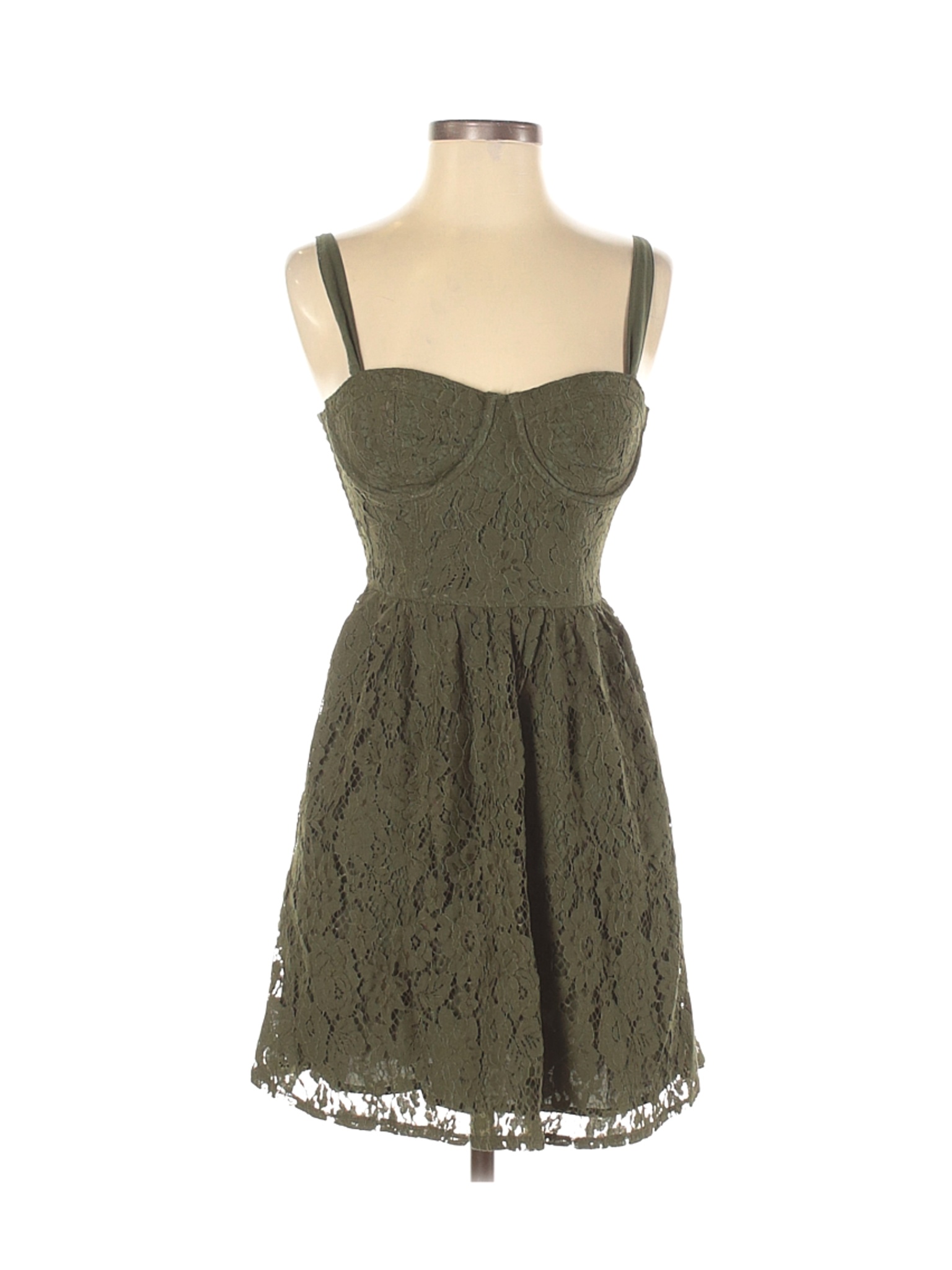 Abercrombie & Fitch Women Green Casual Dress XS | eBay