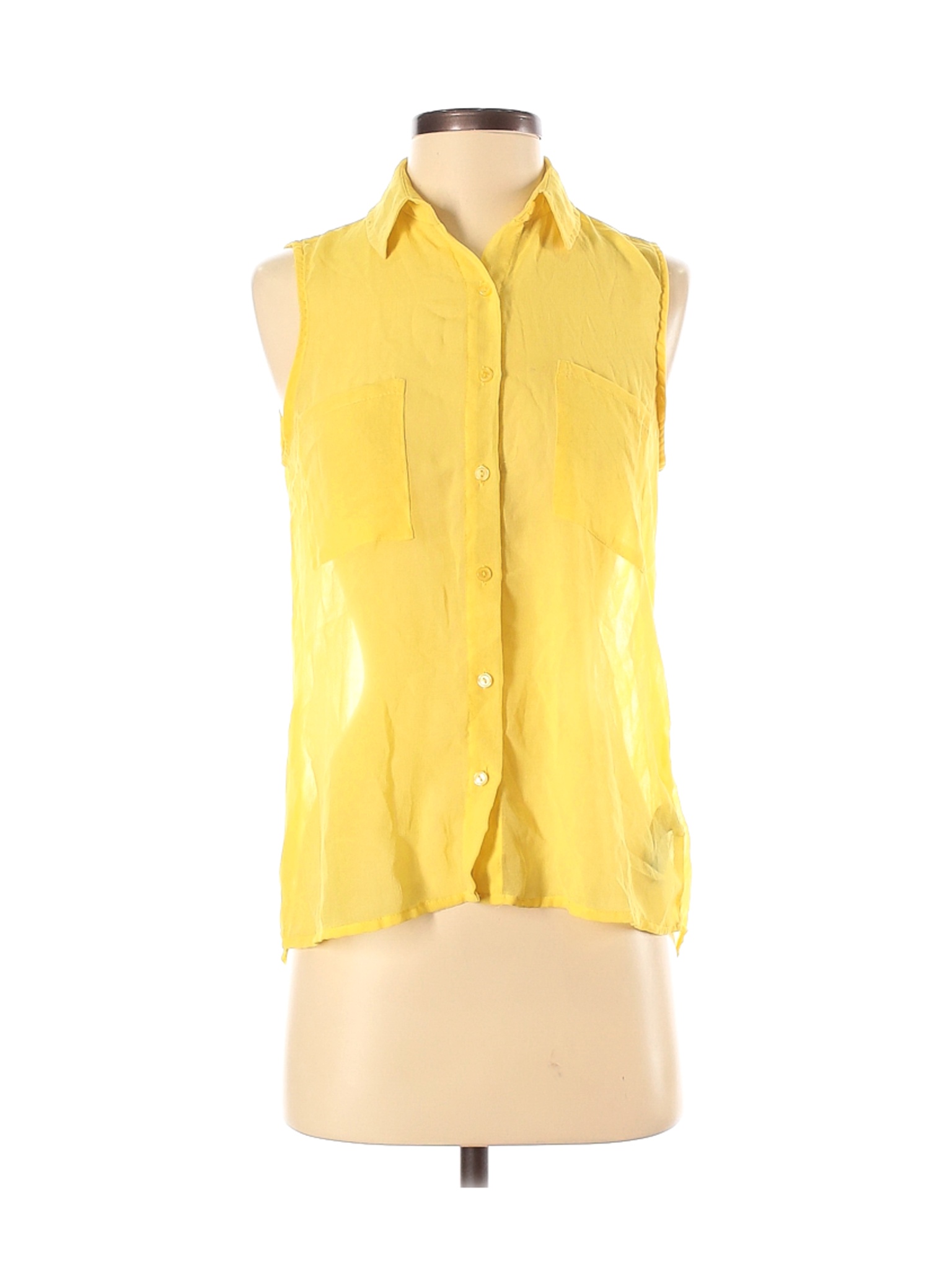 Forever 21 Women Yellow Sleeveless Blouse S | eBay