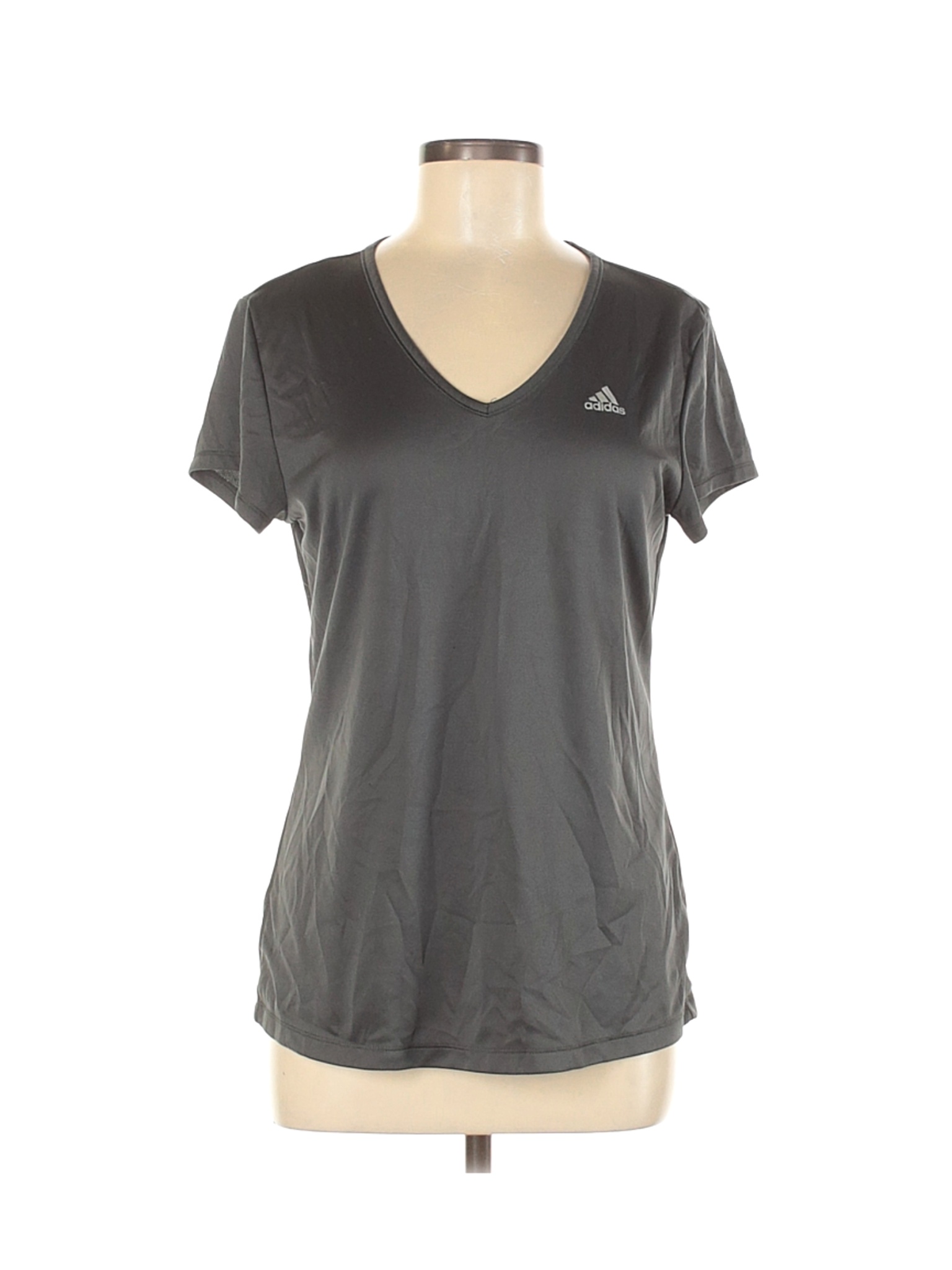 Adidas Women Gray Active T-Shirt M | eBay
