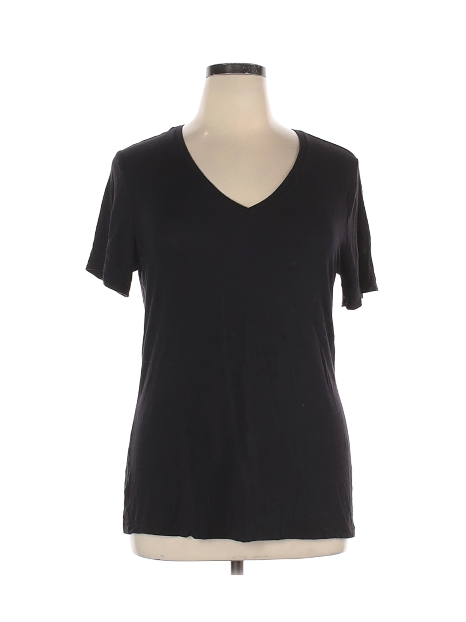 Apt. 9 Women Black Short Sleeve T-Shirt XL | eBay