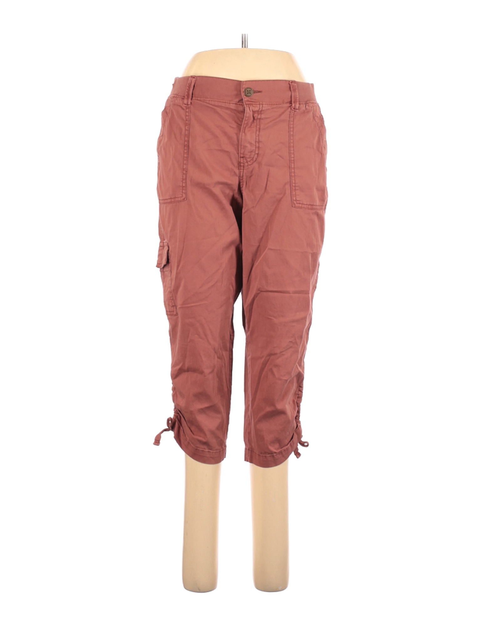 orange cargo pants womens