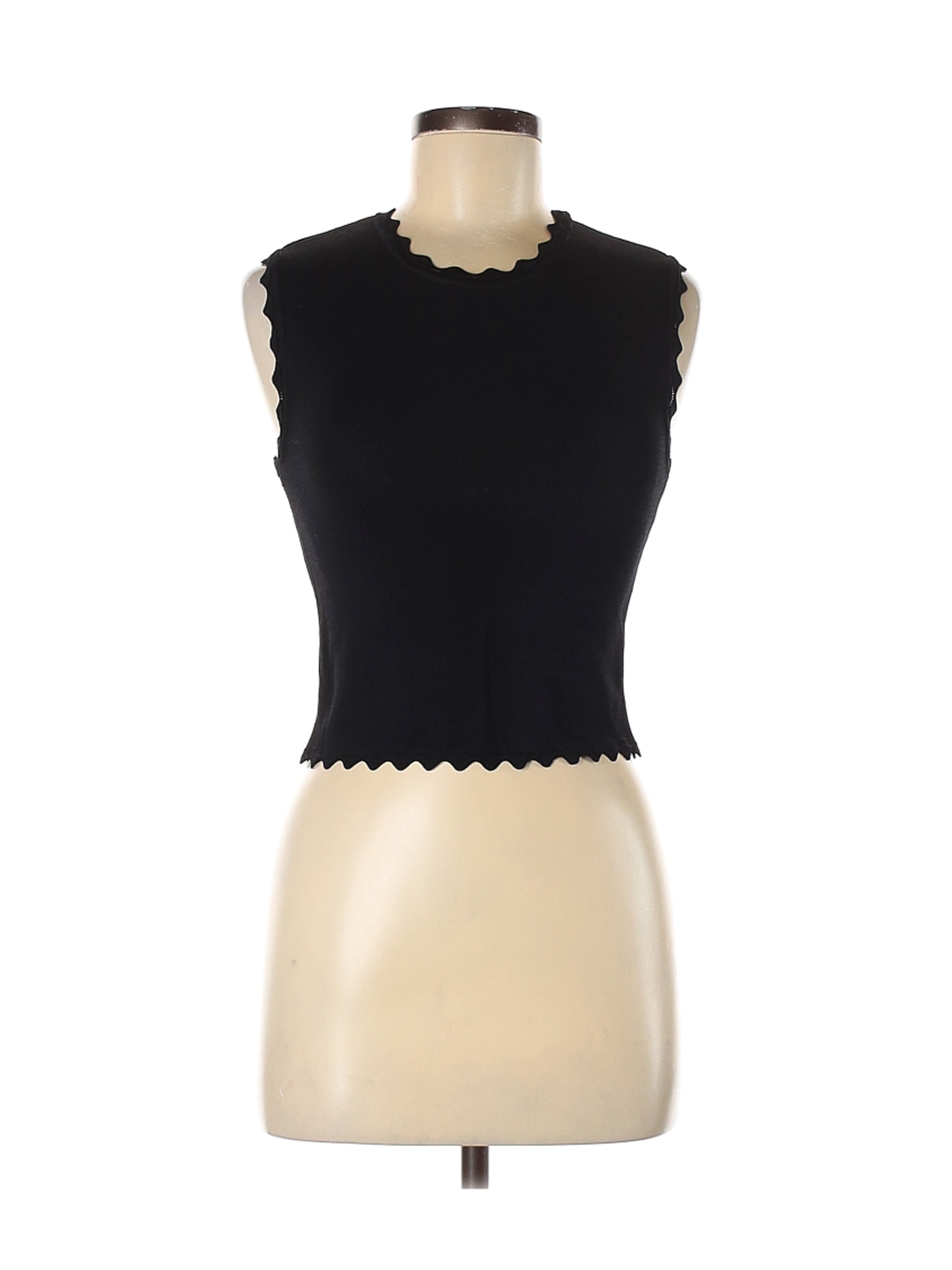 Zara Women Black Sleeveless Blouse M | eBay