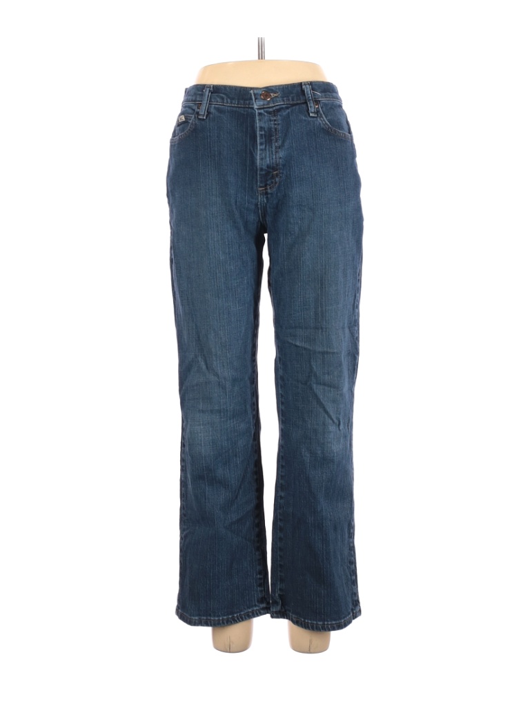 Jeans Femme Lee Coupe Droite, Taille 10, Bleu Clair, Très Bon état