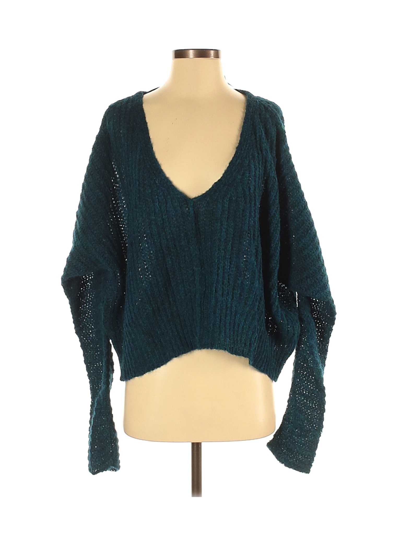 NWT Free People Women Blue Wool Pullover Sweater XS | eBay