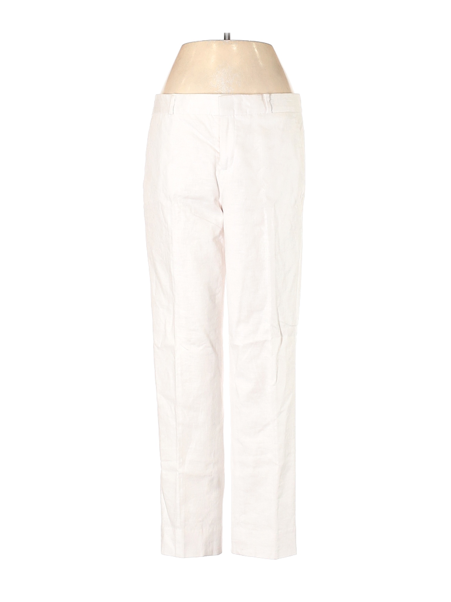 NWT Banana Republic Women White Linen Pants 2 eBay