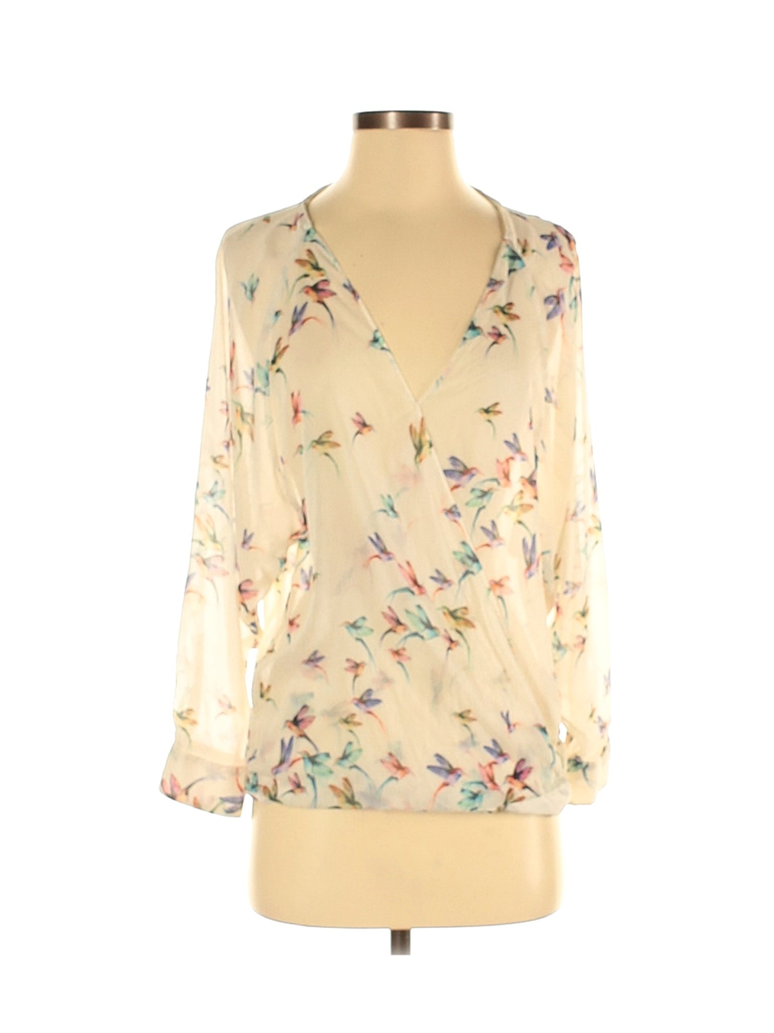 Trafaluc by Zara Women Ivory Long Sleeve Blouse XS | eBay