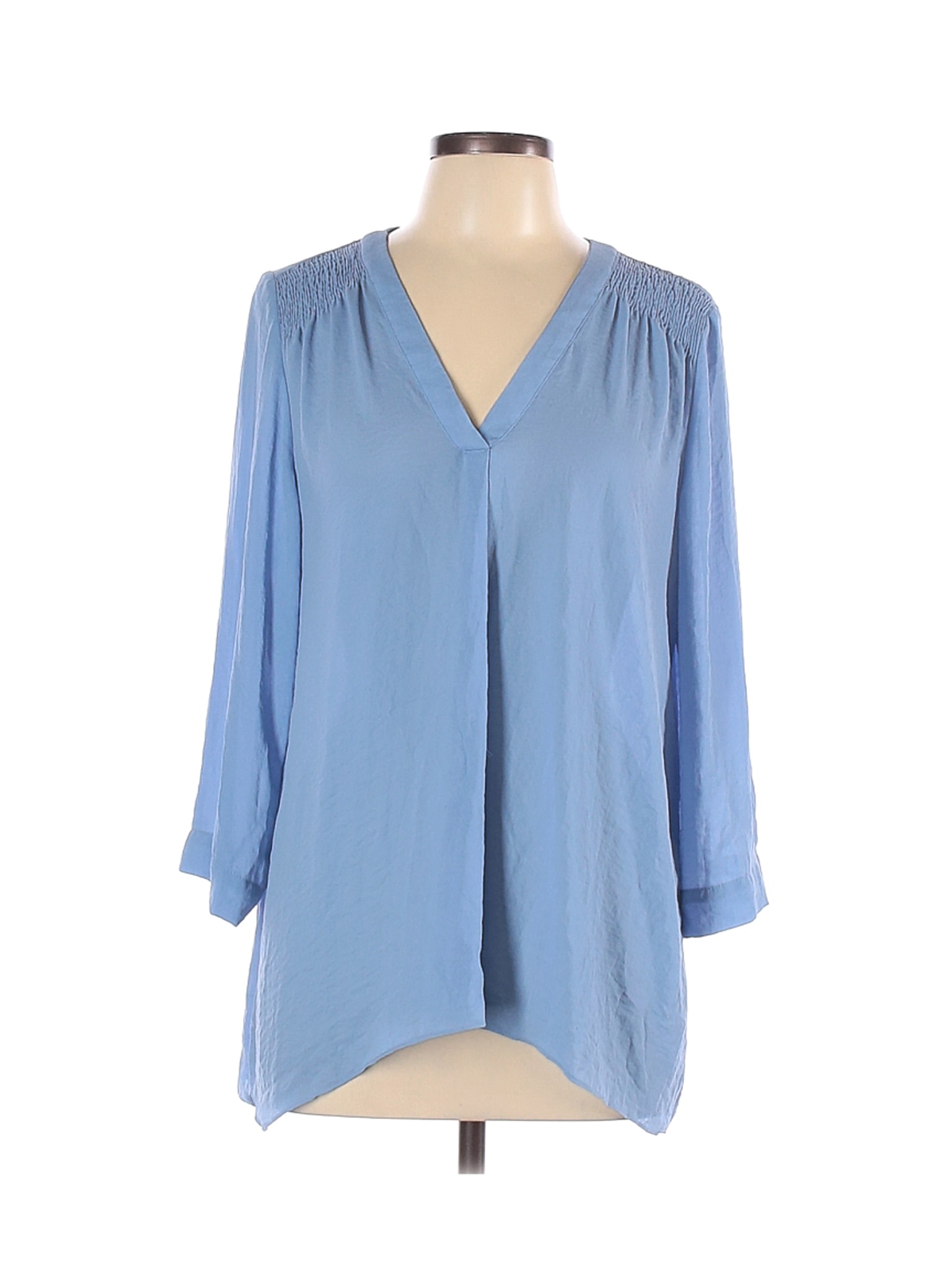 A.n.a. A New Approach Women Blue 3/4 Sleeve Blouse L | eBay