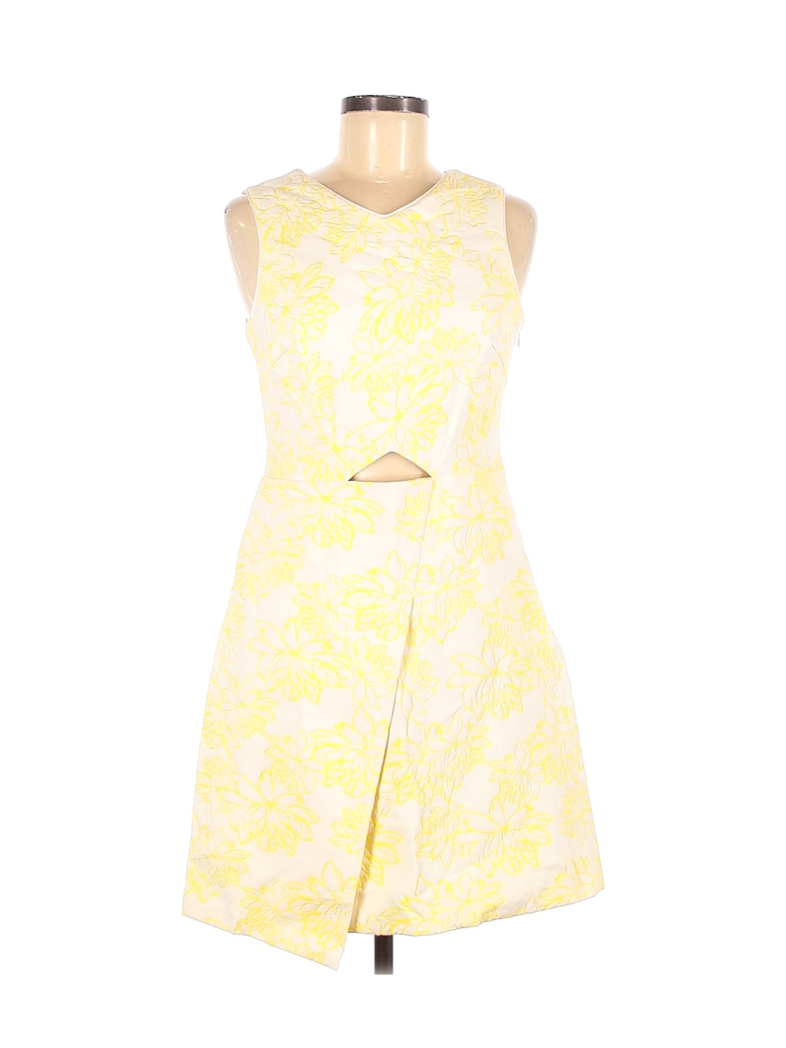 Shoshanna Women Yellow Casual Dress 8 | eBay