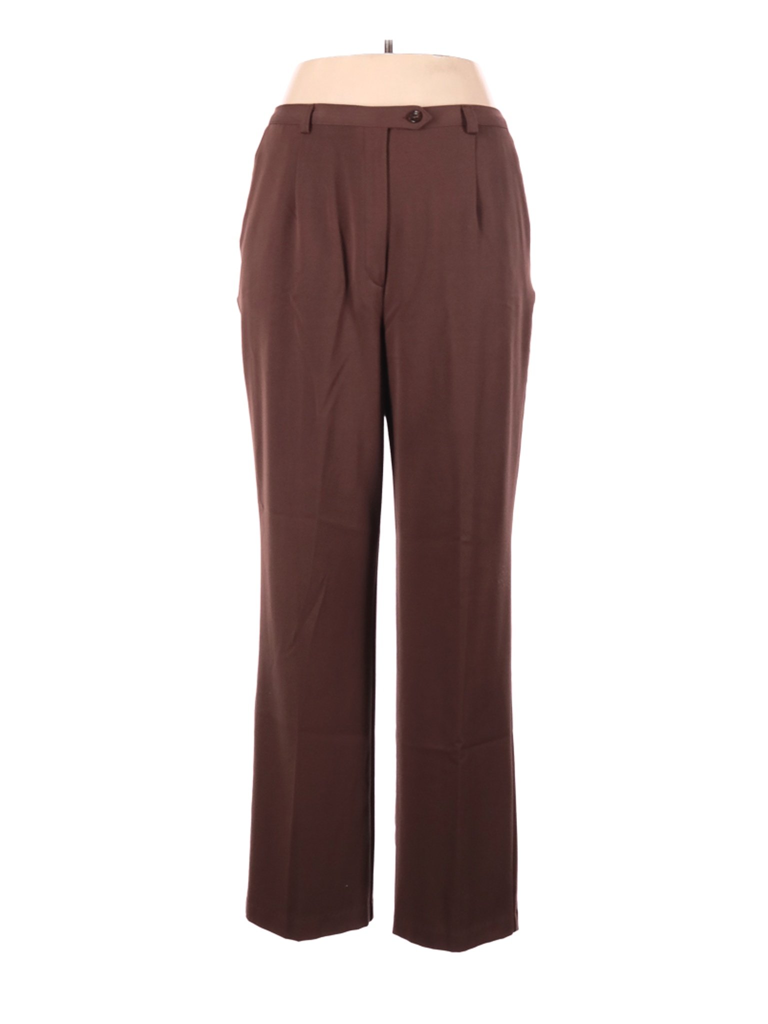 Sag Harbor Women Brown Dress Pants 14 | eBay