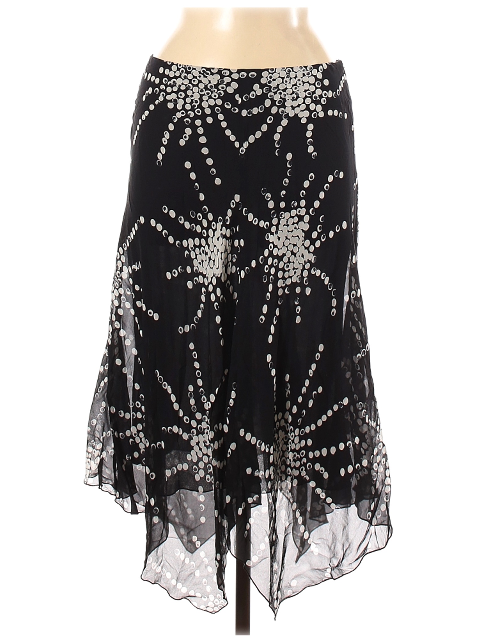 The Limited Women Black Silk Skirt 6 | eBay