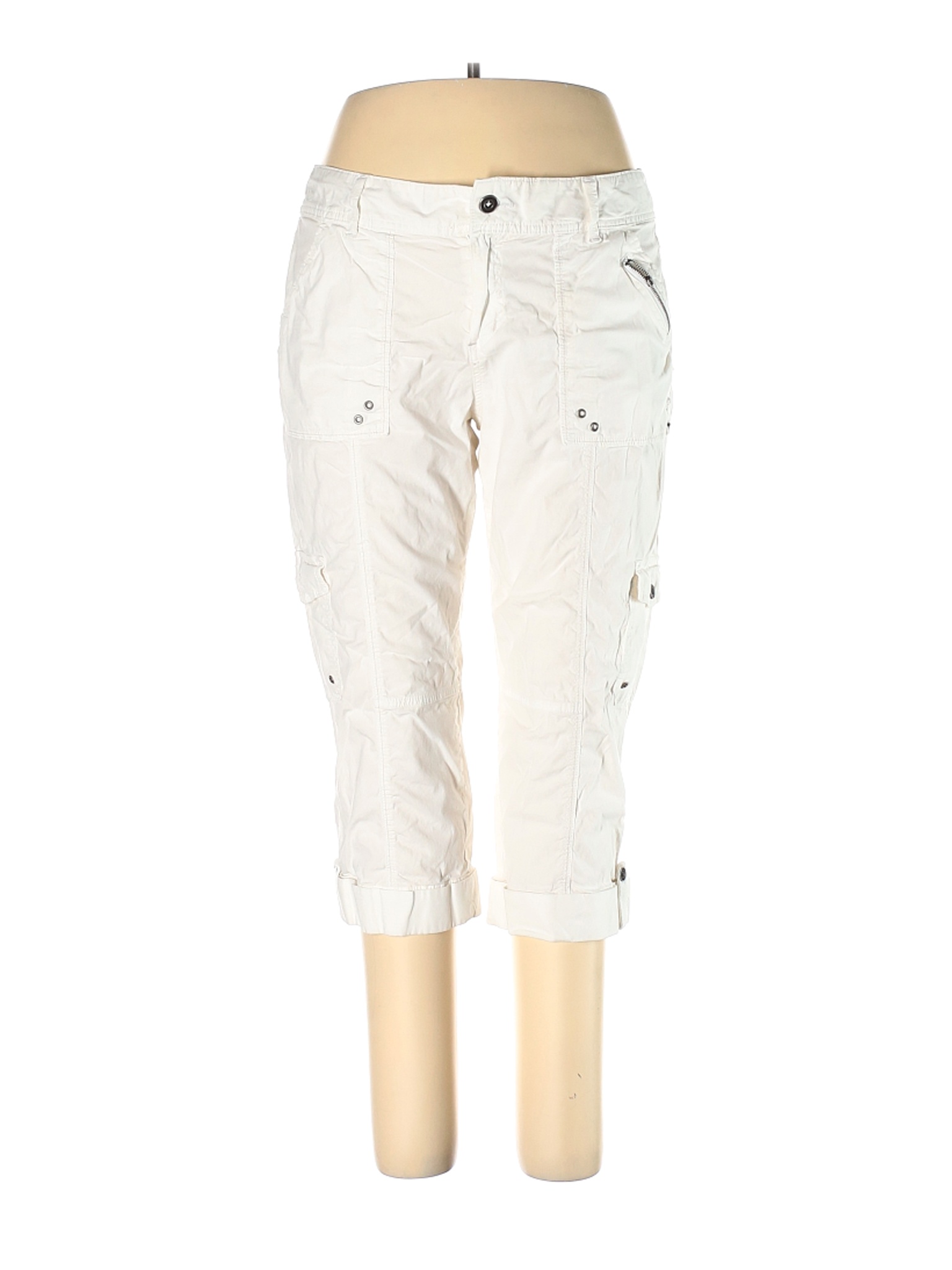 Apt. 9 Women White Cargo Pants 16 | eBay