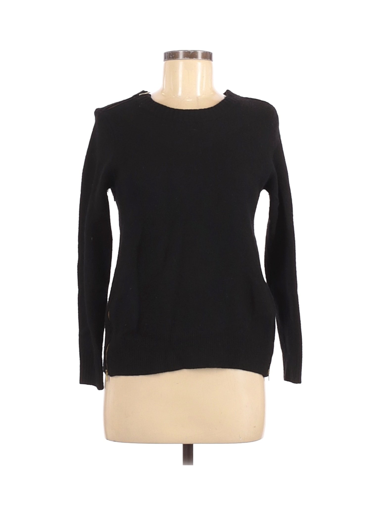 J.Crew Women Black Wool Pullover Sweater M | eBay