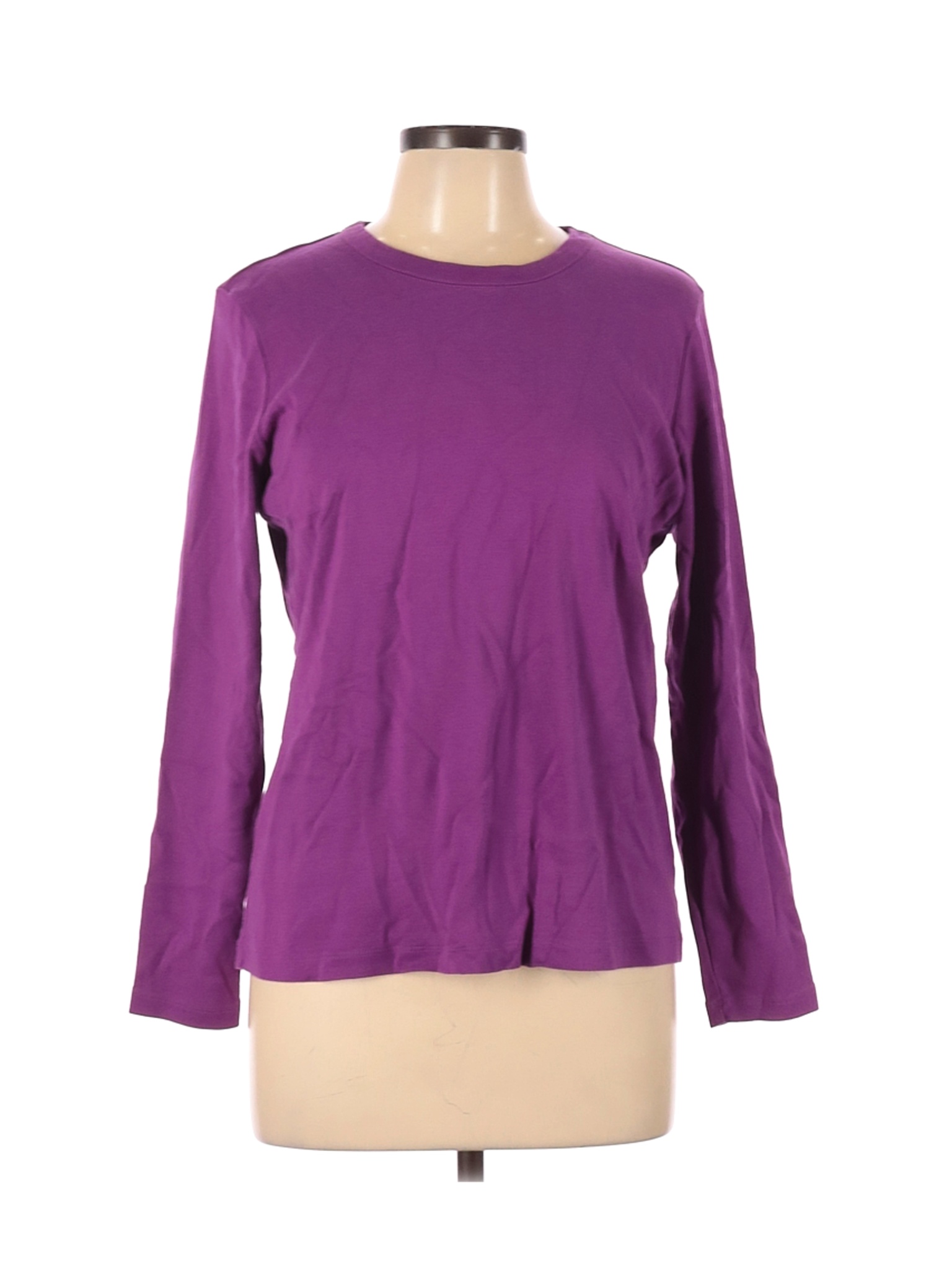 Lands' End Women Purple Long Sleeve T-Shirt L | eBay