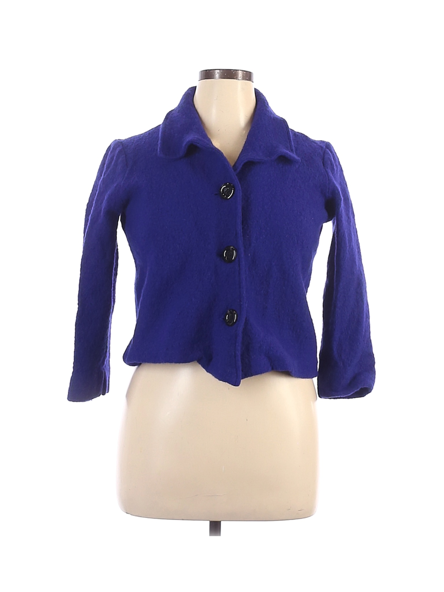Kasper 100% Wool Solid Blue Wool Coat Size XL - 97% off | thredUP
