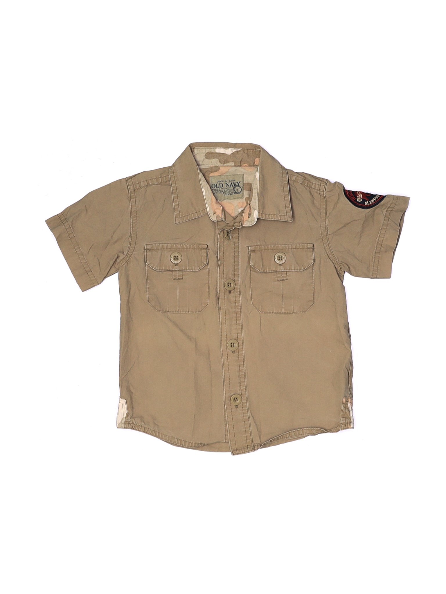 boys short sleeve button up shirt