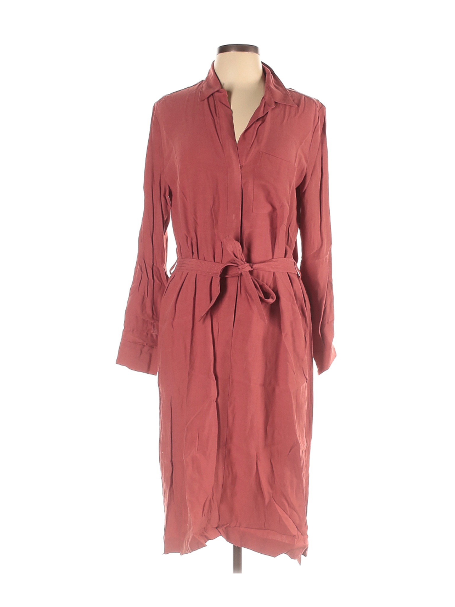 Ann Taylor Women Pink Casual Dress L | eBay
