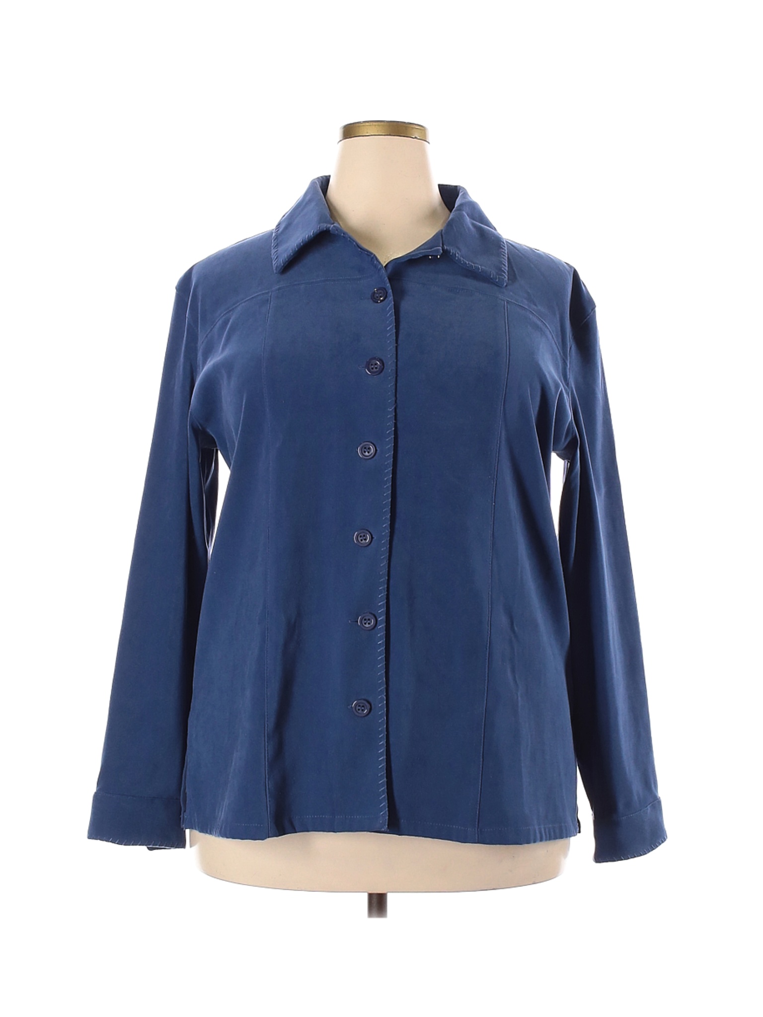 Karen Scott Sport Women Blue Jacket XL | eBay