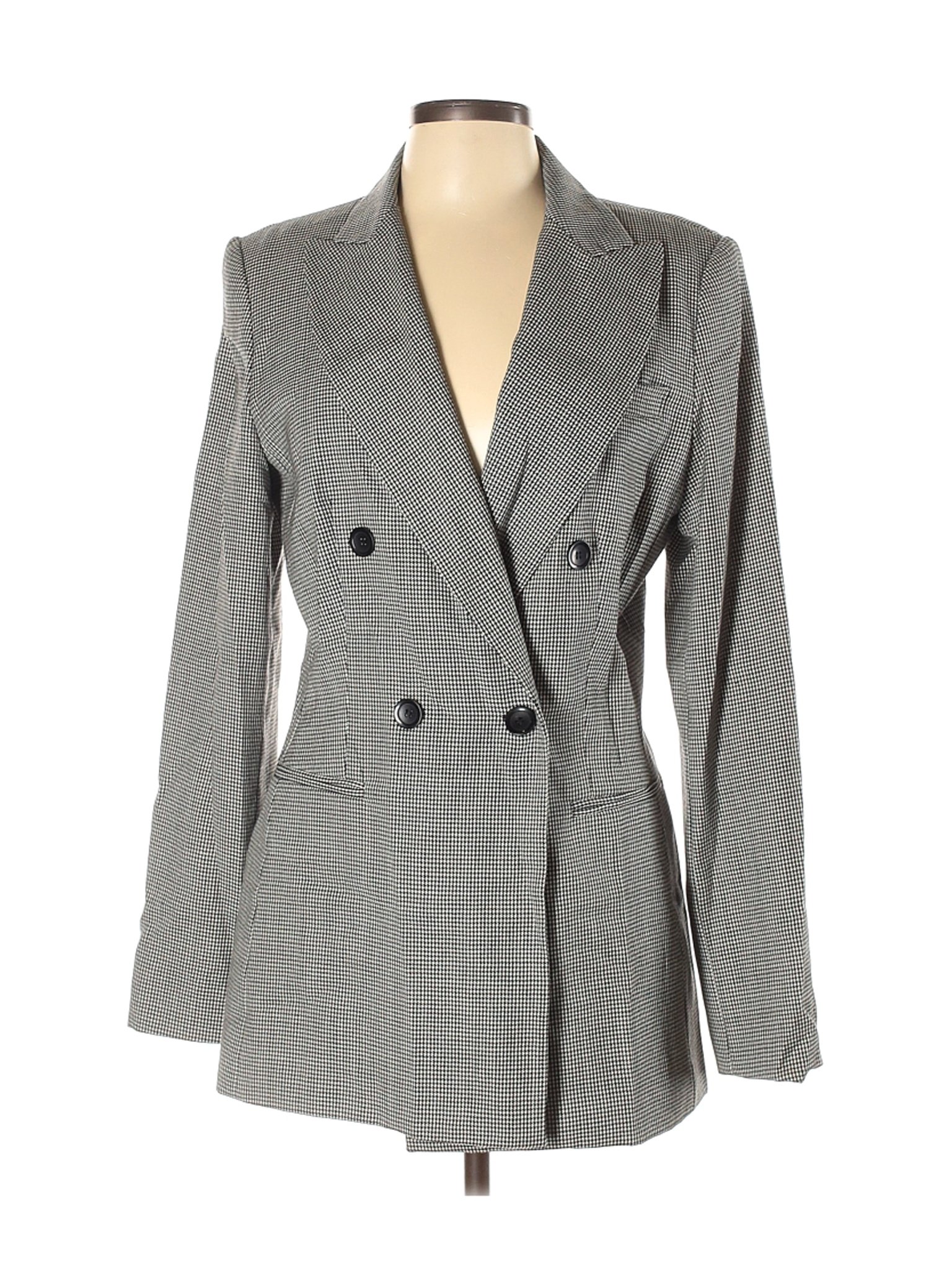 Hugo Buscati Collection Women Gray Wool Blazer 12 Tall | eBay
