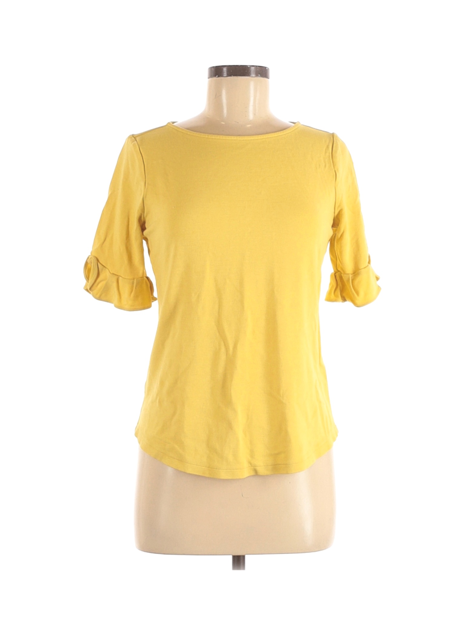 Ann Taylor Factory Women Yellow Short Sleeve Top S | eBay