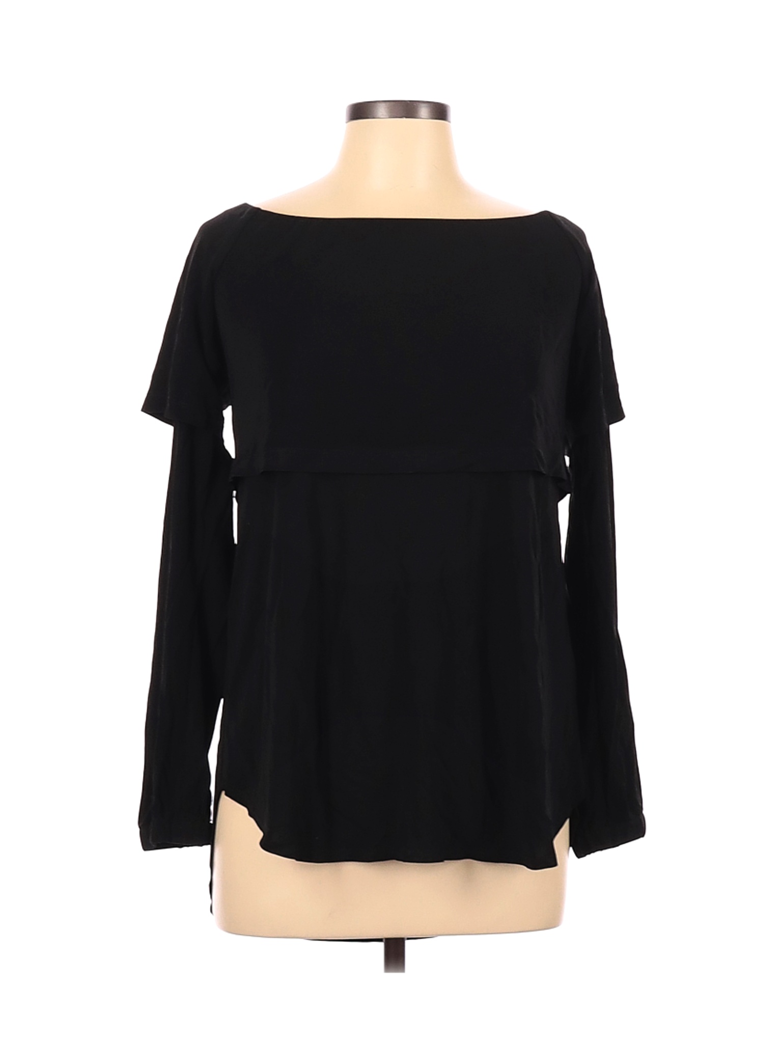 DKNY Women Black Long Sleeve Top L | eBay
