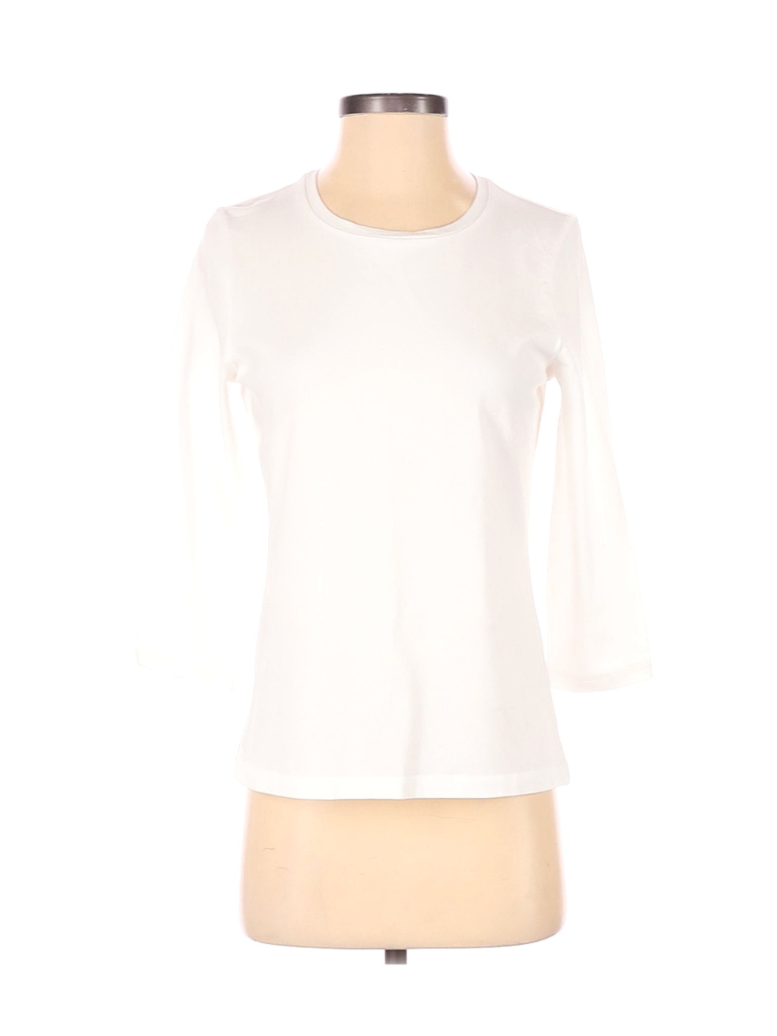 NWT Chico's Women White 3/4 Sleeve T-Shirt S | eBay