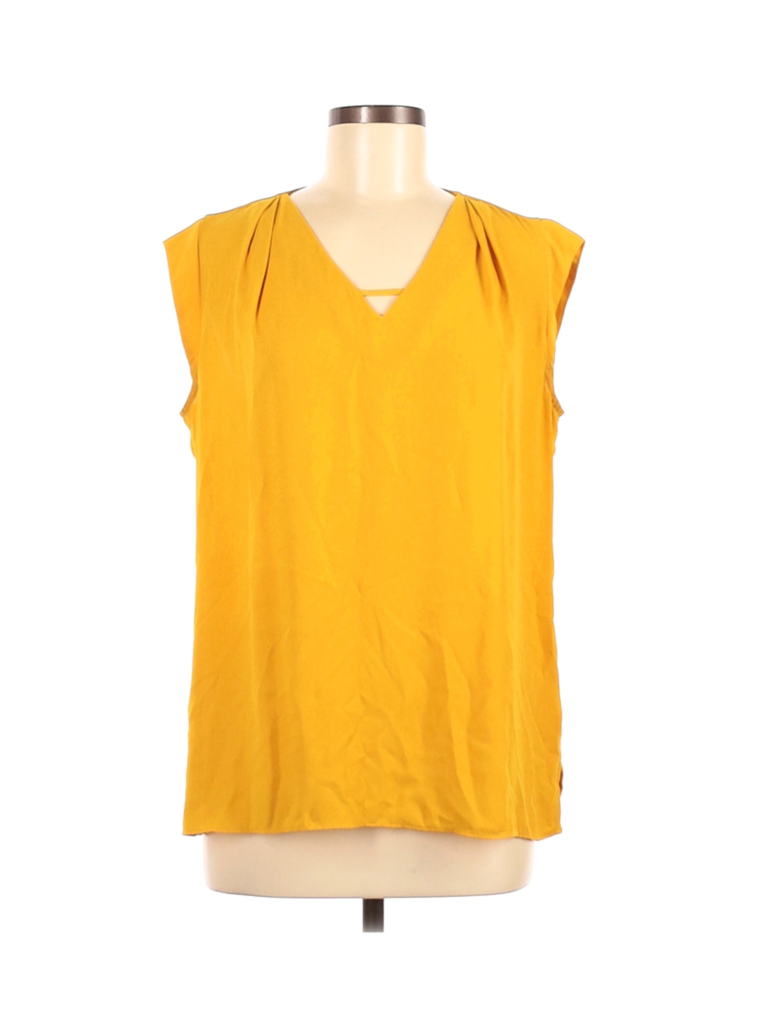 Banana Republic Factory Store Women Yellow Sleeveless Blouse M | eBay