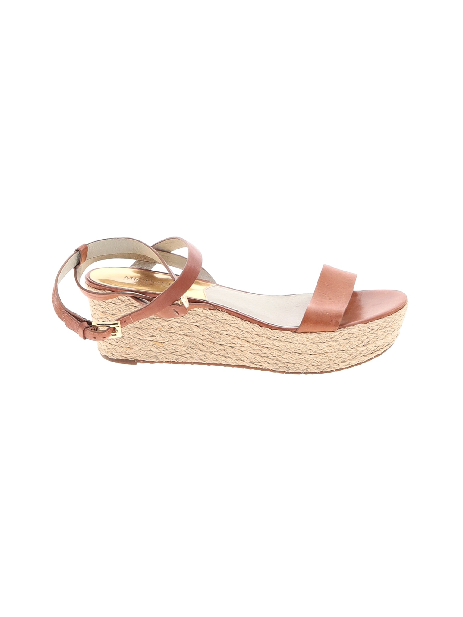 michael kors tan wedges