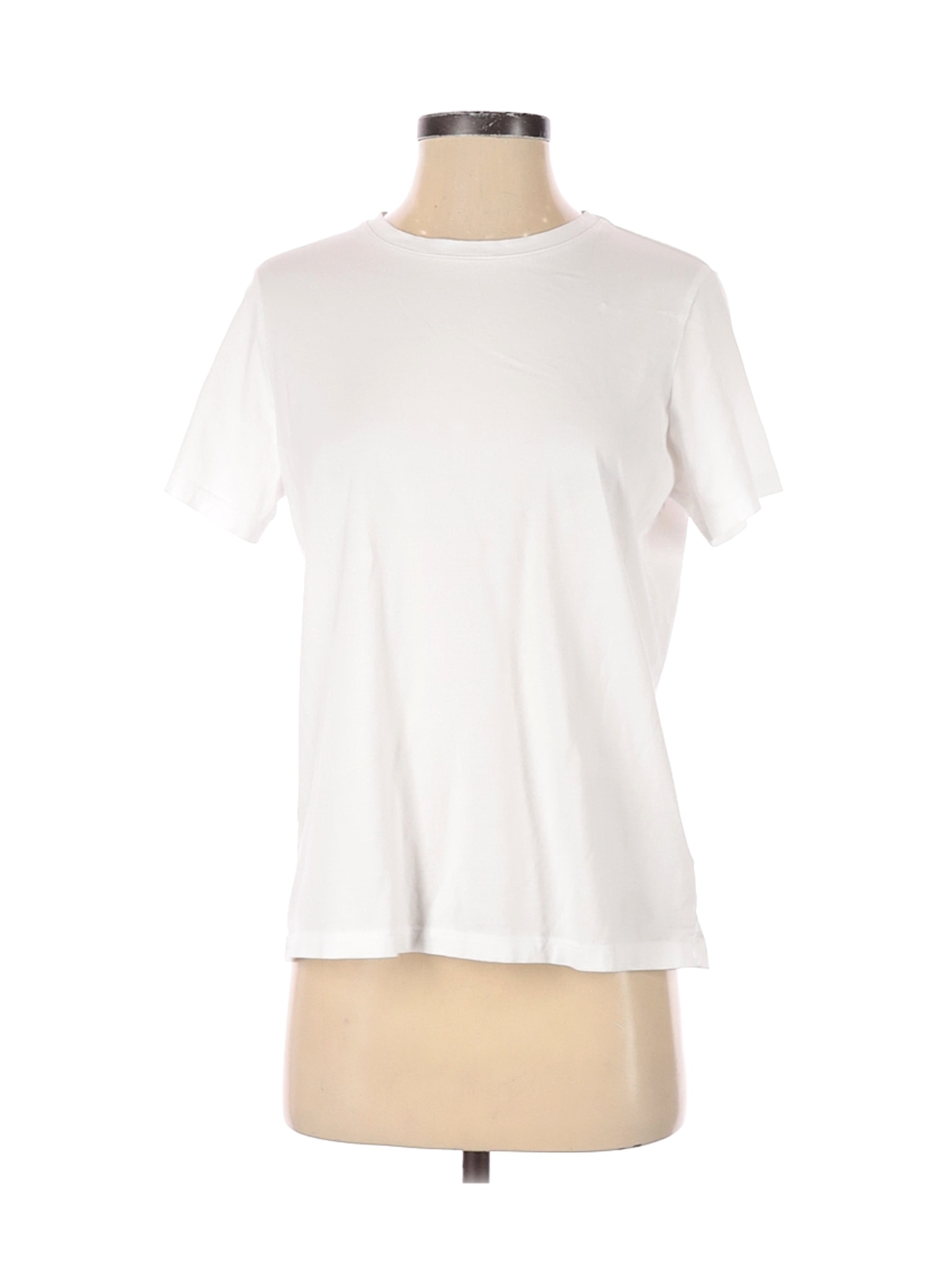 Lands' End Women White Short Sleeve T-Shirt S | eBay