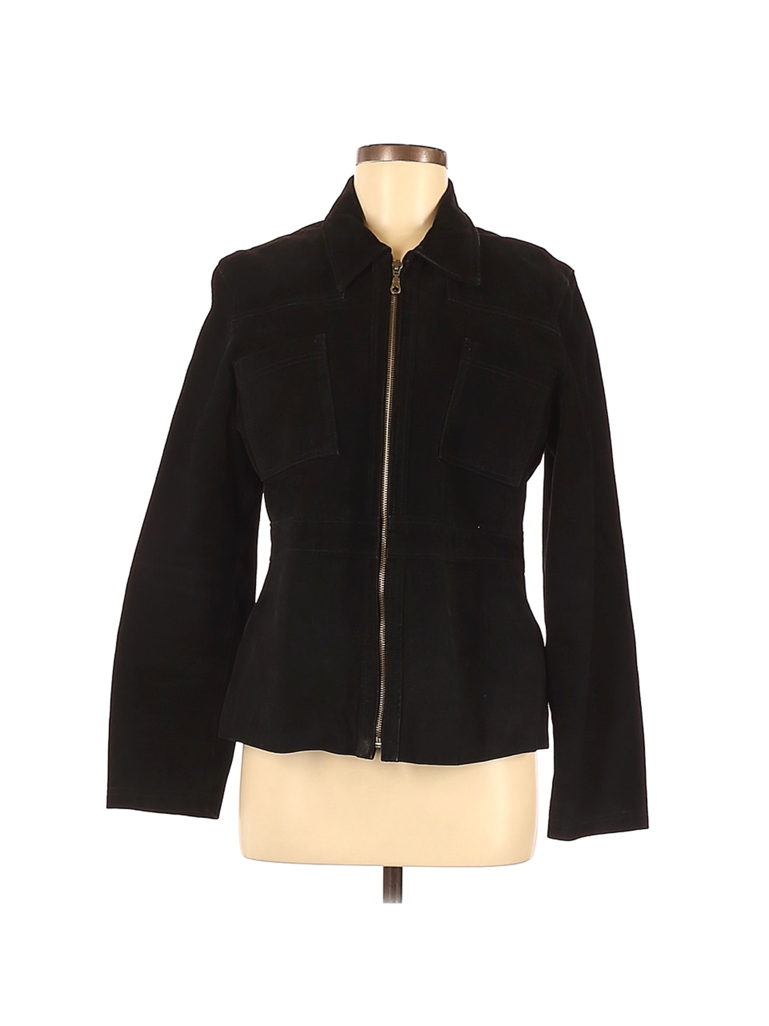 XOXO Women Black Leather Jacket M | eBay