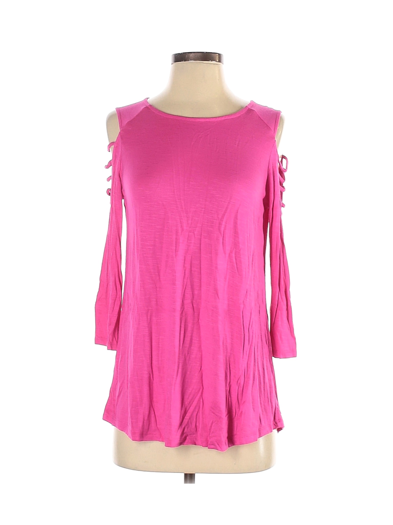 Maurices Women Pink Long Sleeve Top S | eBay