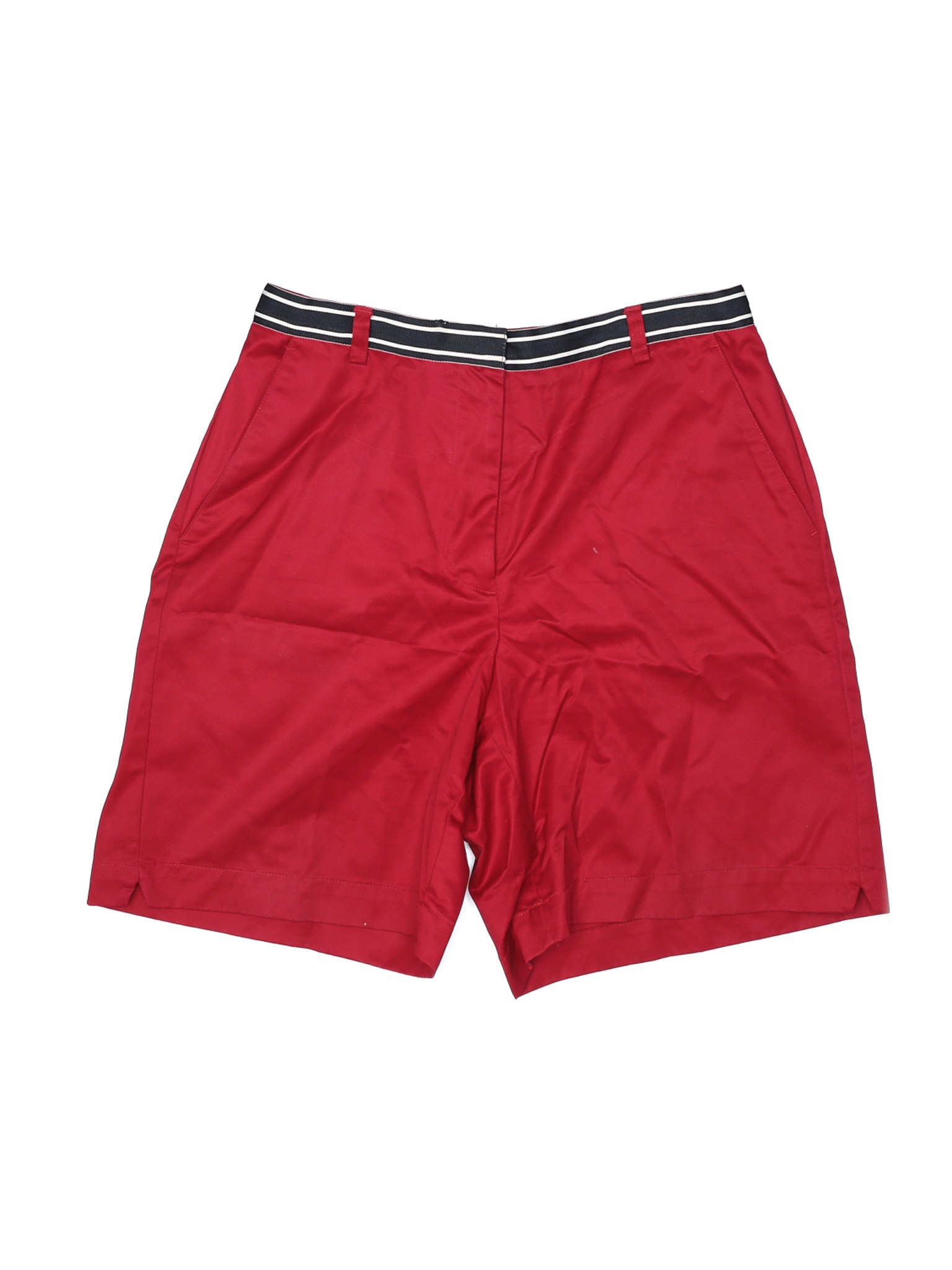 red khaki shorts